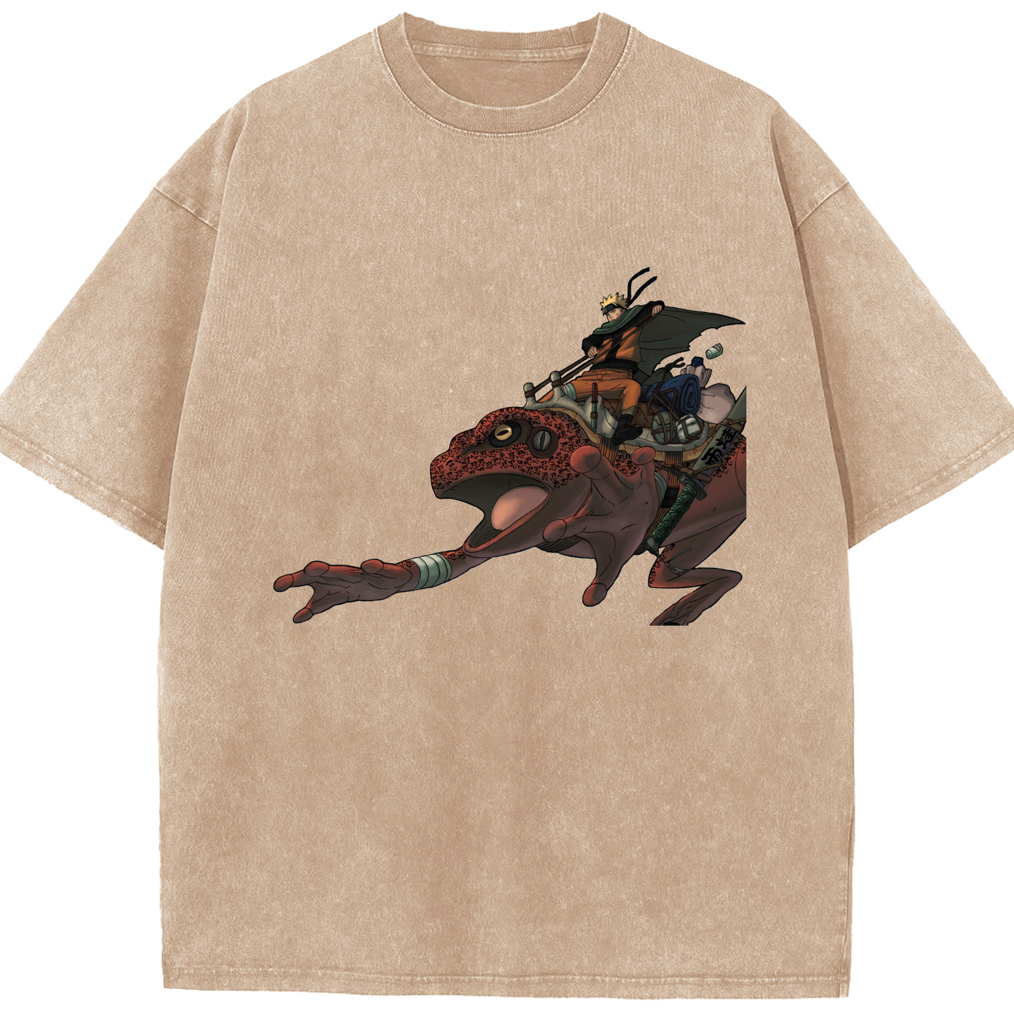 （画像用） NARUTO -ナルト- うずまき ナルト Uzumaki Naruto 綿100% ヴィンテージ風 半袖Tシャツ（フロントプリント）