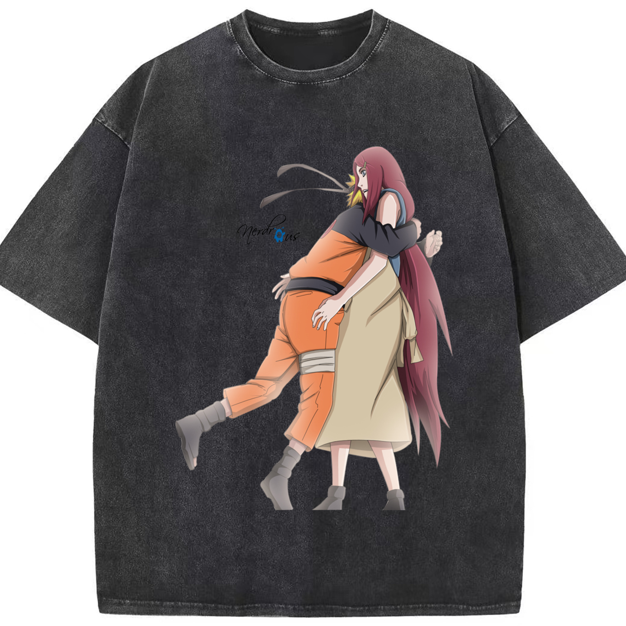 （画像用） NARUTO -ナルト- うずまき ナルト Uzumaki Naruto 綿100% ヴィンテージ風 半袖Tシャツ（フロントプリント）