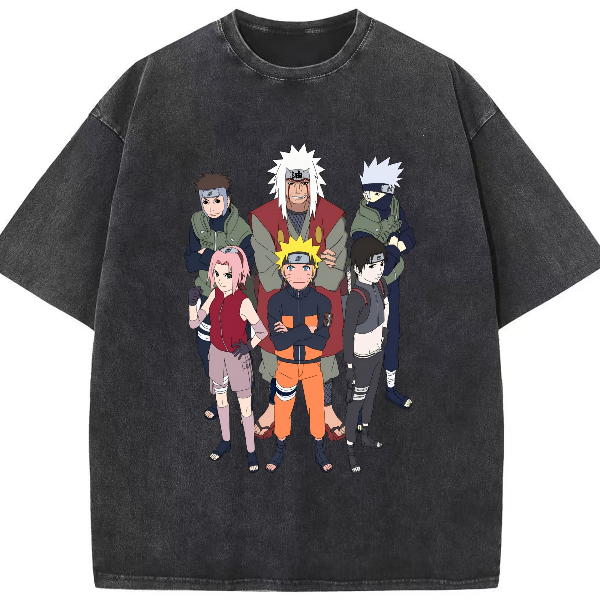 （画像用） NARUTO -ナルト- うずまき ナルト Uzumaki Naruto 綿100% ヴィンテージ風 半袖Tシャツ（フロントプリント）
