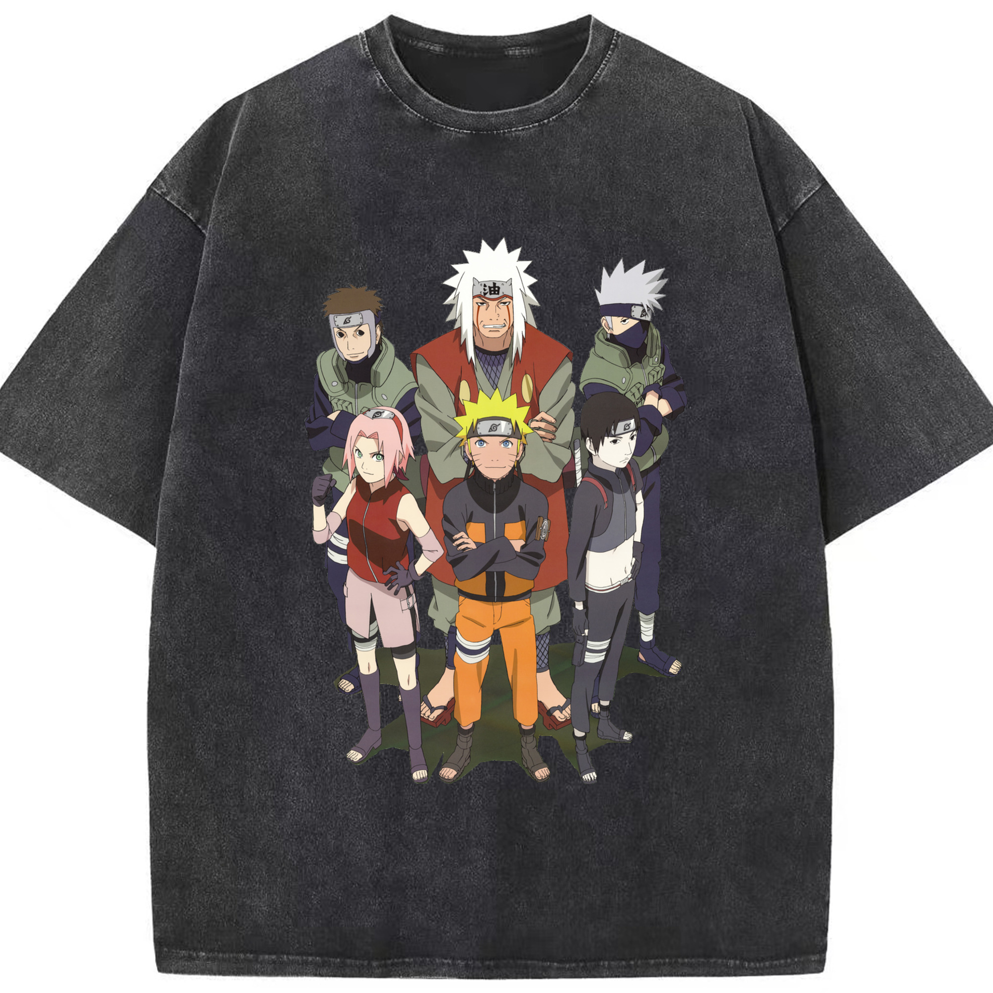 （画像用） NARUTO -ナルト- うずまき ナルト Uzumaki Naruto 綿100% ヴィンテージ風 半袖Tシャツ（フロントプリント）