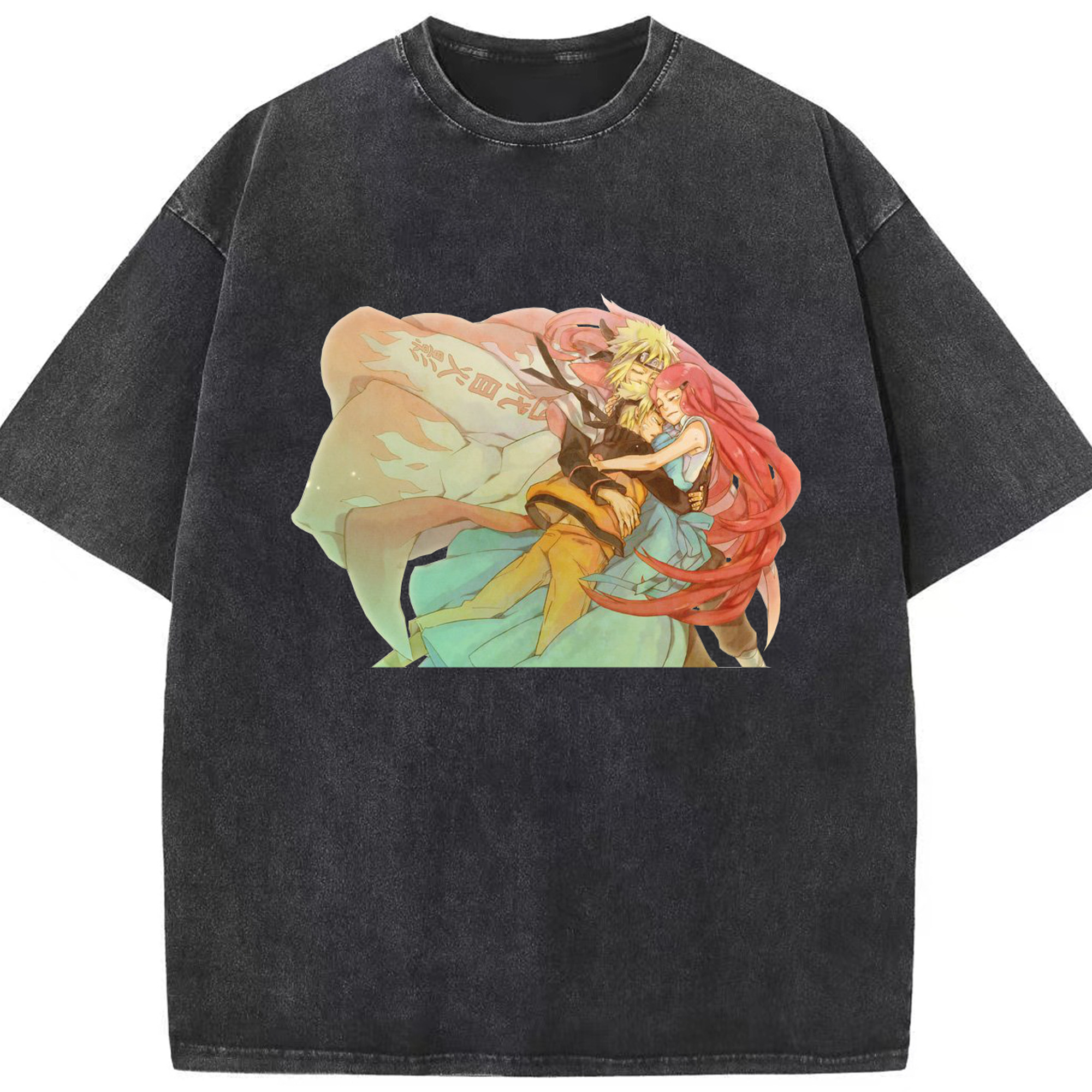 （画像用） NARUTO -ナルト- うずまき ナルト Uzumaki Naruto 綿100% ヴィンテージ風 半袖Tシャツ（フロントプリント）