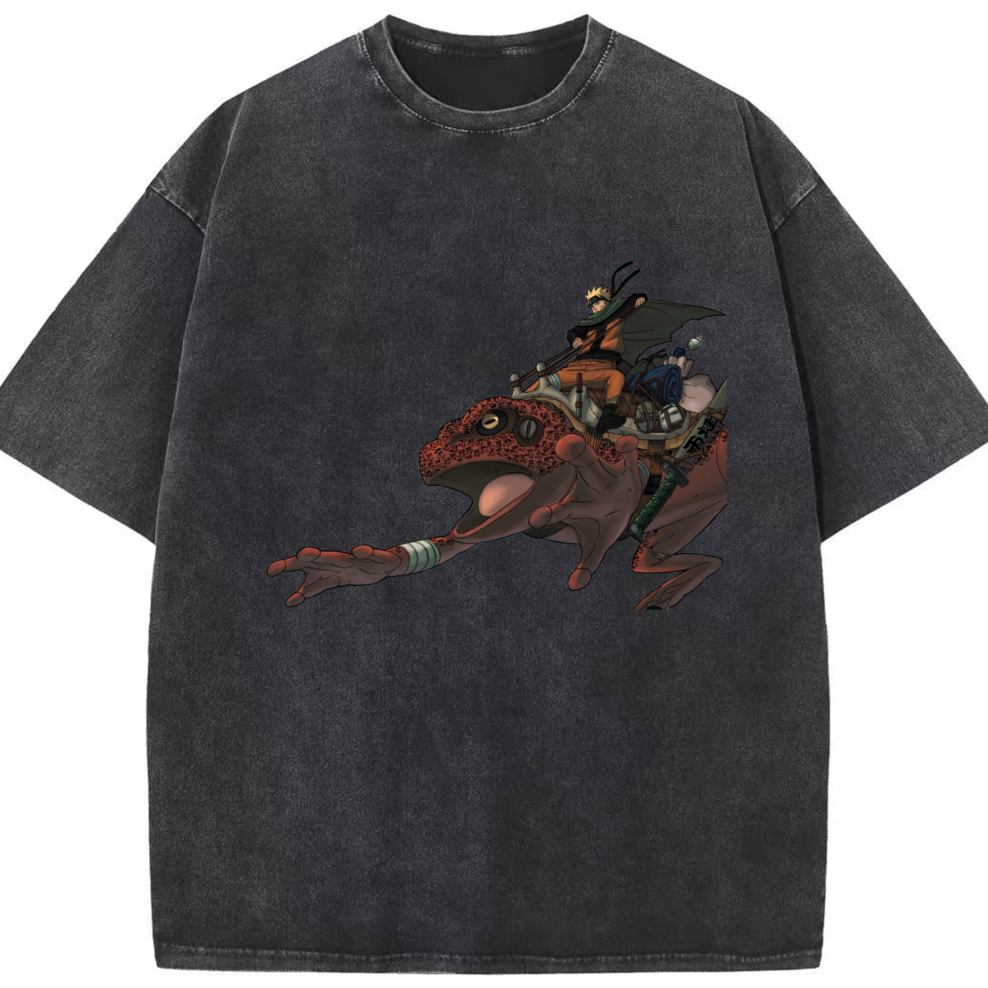 （画像用） NARUTO -ナルト- うずまき ナルト Uzumaki Naruto 綿100% ヴィンテージ風 半袖Tシャツ（フロントプリント）