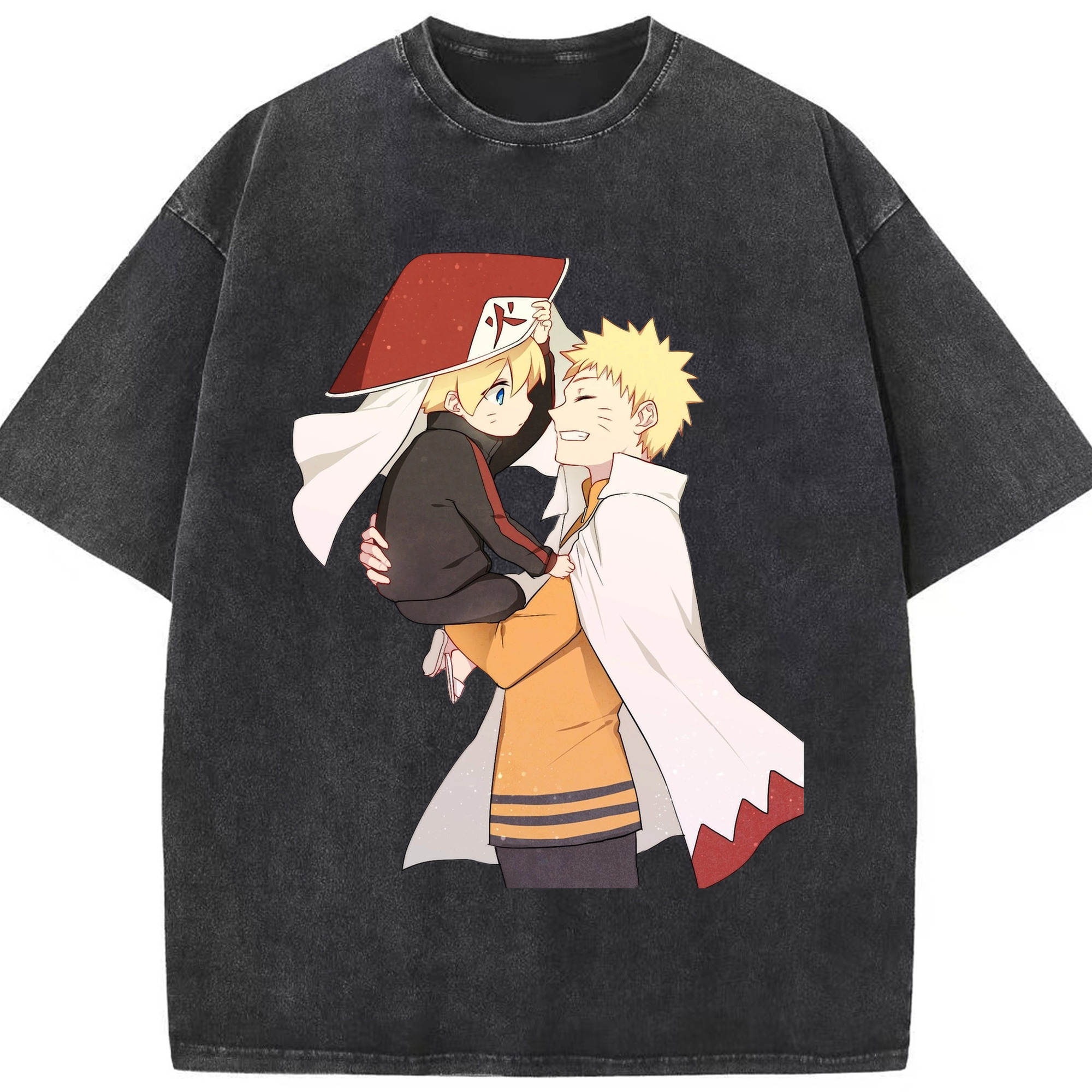 （画像用） NARUTO -ナルト- うずまき ナルト Uzumaki Naruto 綿100% ヴィンテージ風 半袖Tシャツ（フロントプリント）