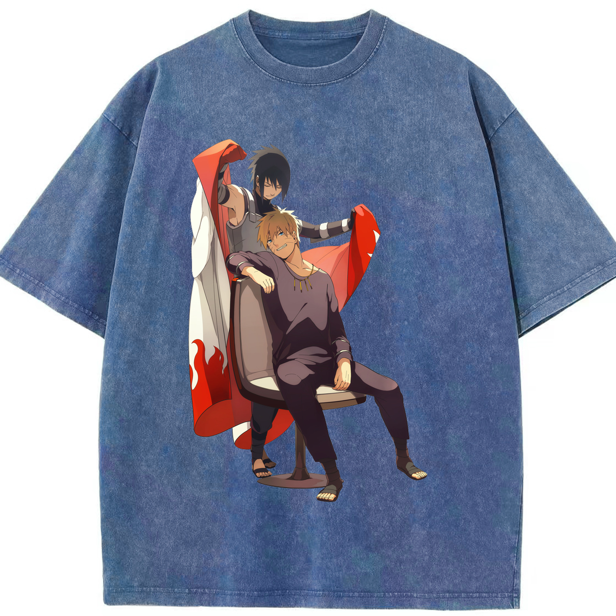 （画像用） NARUTO -ナルト- うずまき ナルト Uzumaki Naruto 綿100% ヴィンテージ風 半袖Tシャツ（フロントプリント）