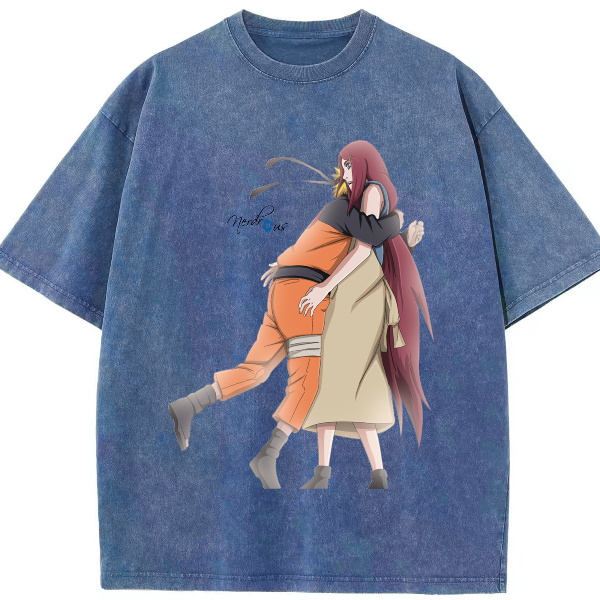 （画像用） NARUTO -ナルト- うずまき ナルト Uzumaki Naruto 綿100% ヴィンテージ風 半袖Tシャツ（フロントプリント）
