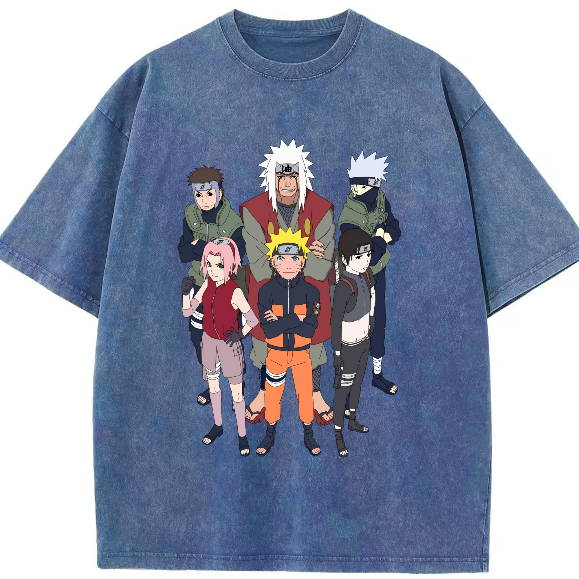 （画像用） NARUTO -ナルト- うずまき ナルト Uzumaki Naruto 綿100% ヴィンテージ風 半袖Tシャツ（フロントプリント）
