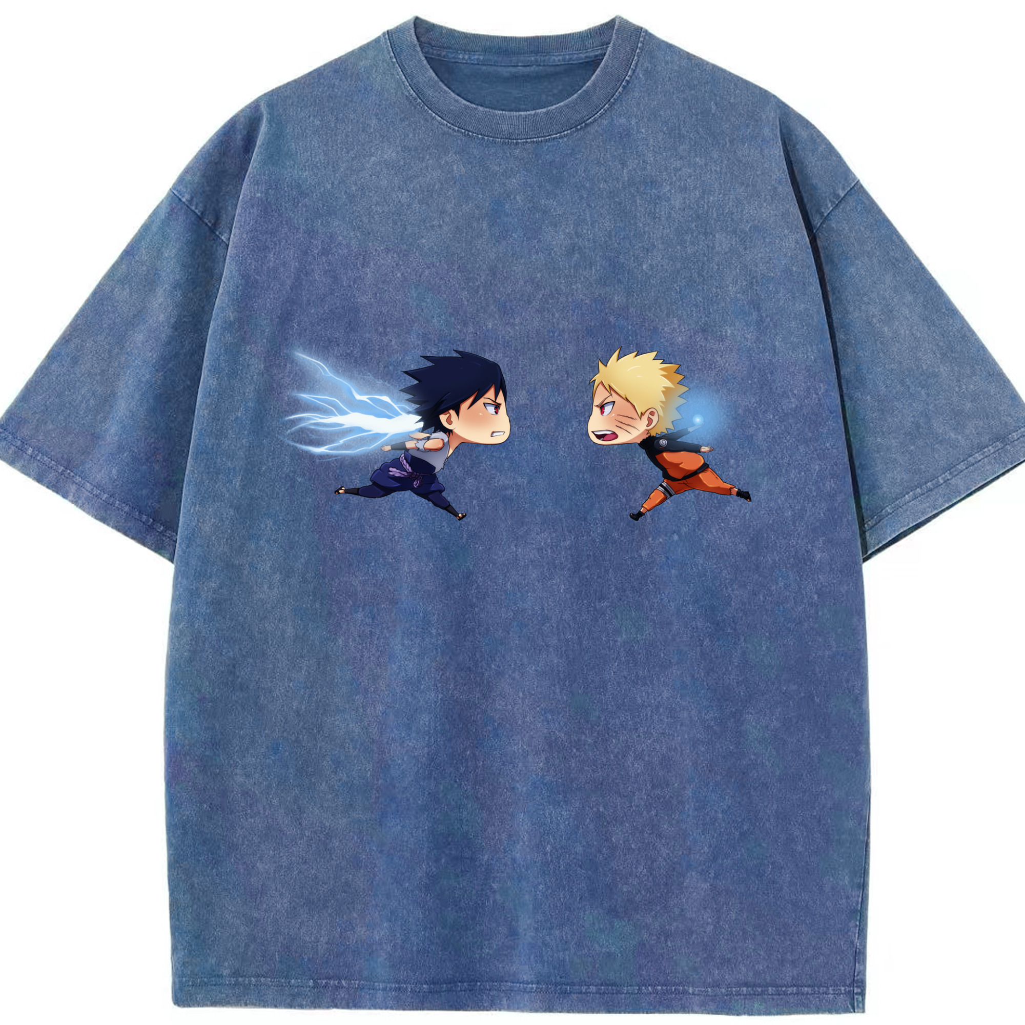 （画像用） NARUTO -ナルト- うずまき ナルト Uzumaki Naruto 綿100% ヴィンテージ風 半袖Tシャツ（フロントプリント）