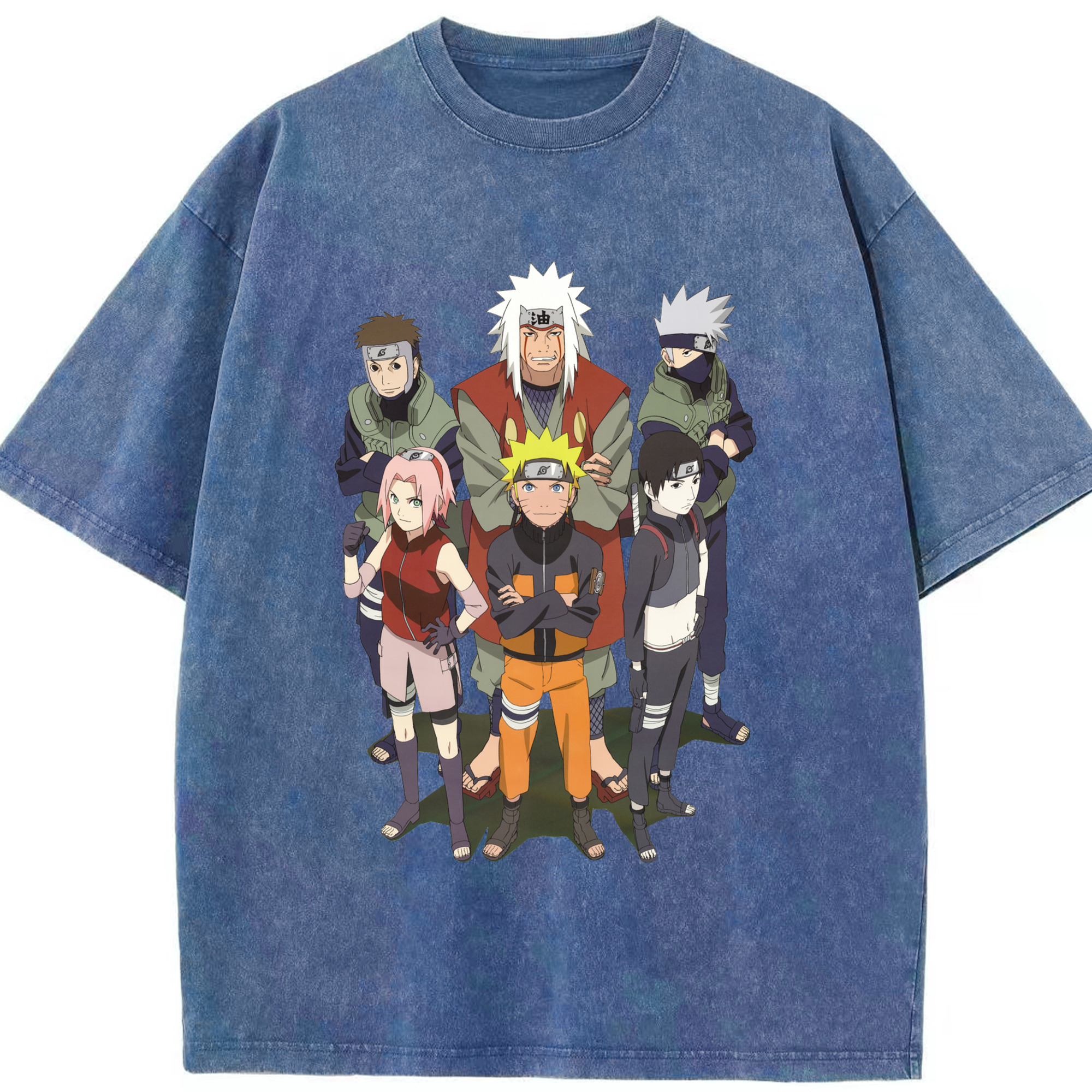 （画像用） NARUTO -ナルト- うずまき ナルト Uzumaki Naruto 綿100% ヴィンテージ風 半袖Tシャツ（フロントプリント）