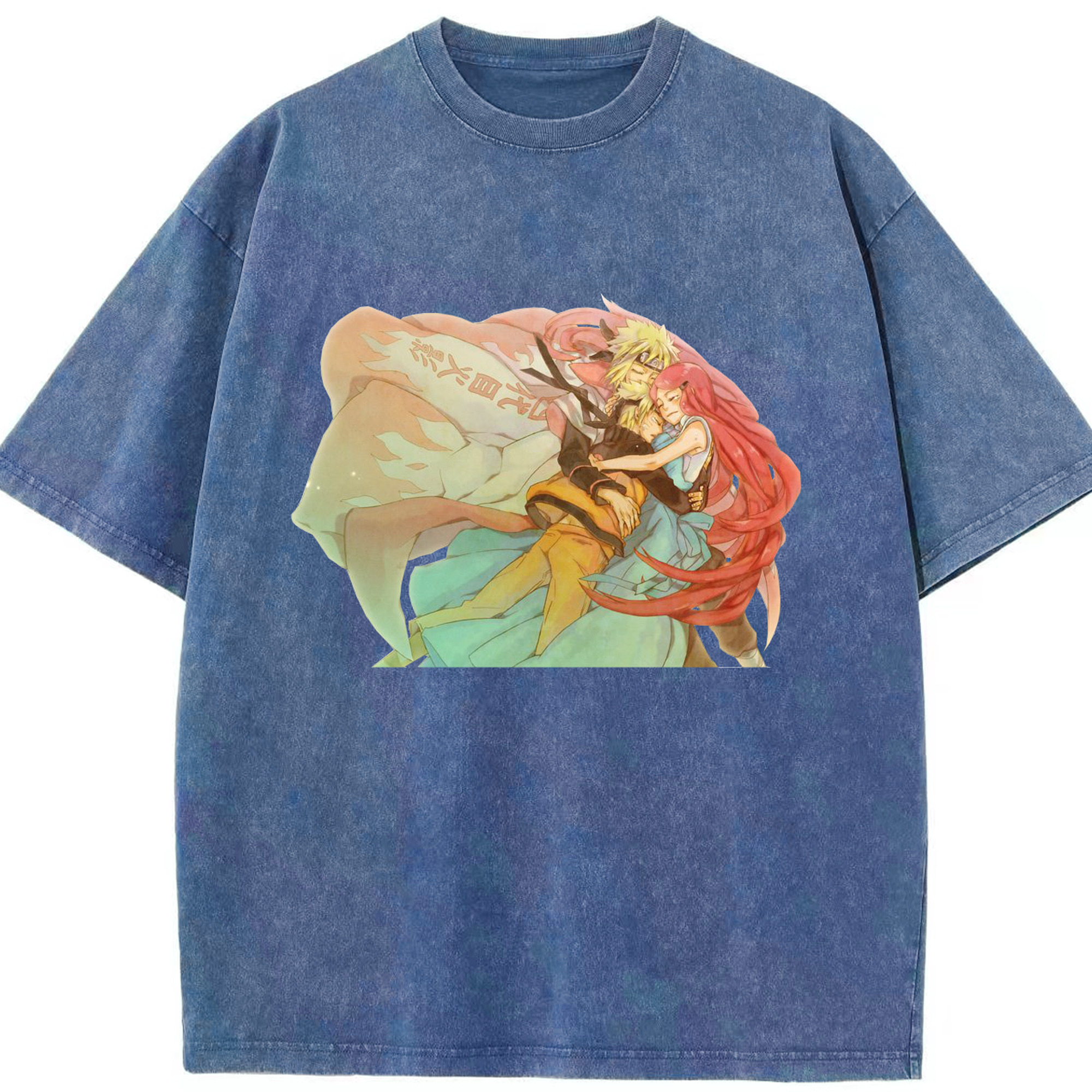 （画像用） NARUTO -ナルト- うずまき ナルト Uzumaki Naruto 綿100% ヴィンテージ風 半袖Tシャツ（フロントプリント）