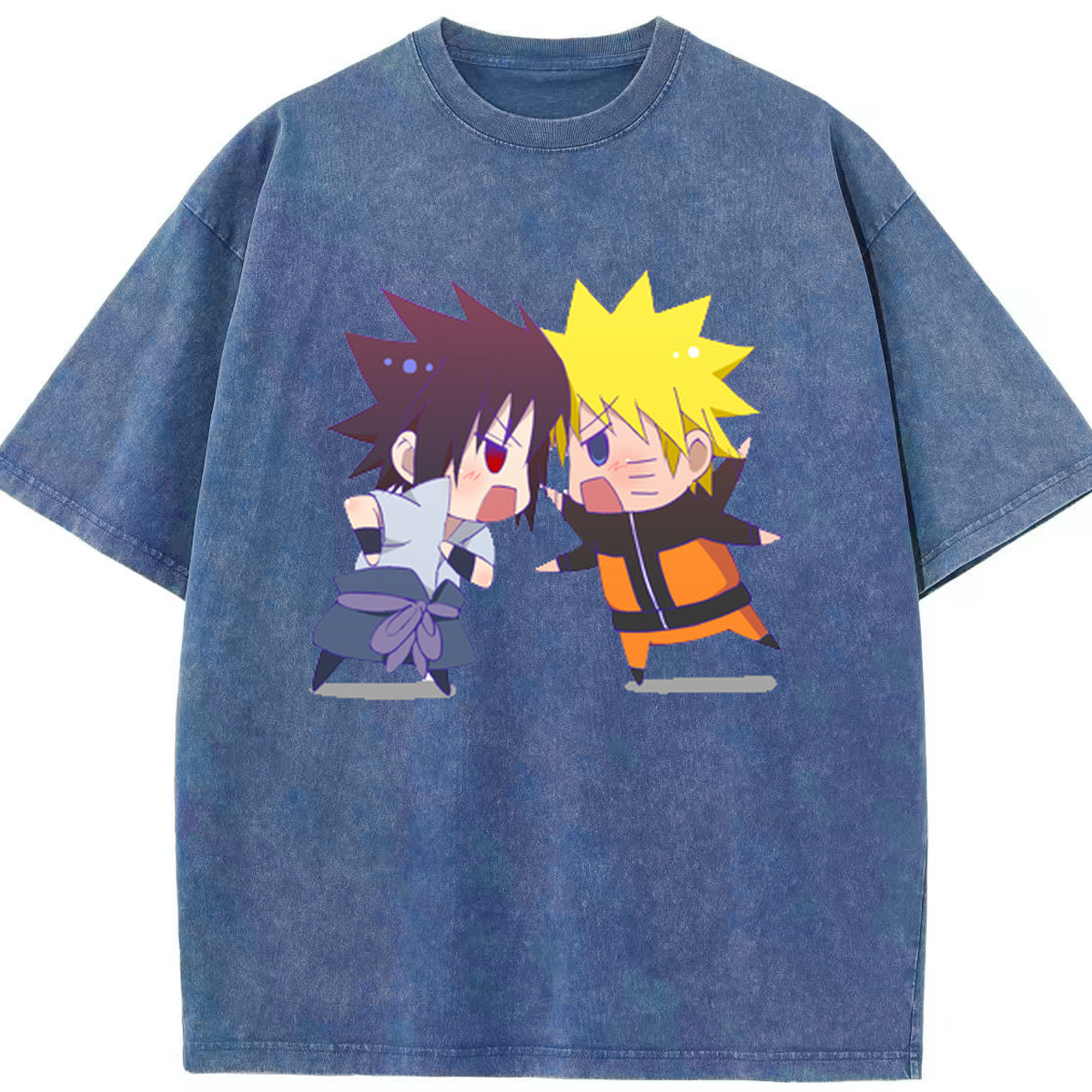 （画像用） NARUTO -ナルト- うずまき ナルト Uzumaki Naruto 綿100% ヴィンテージ風 半袖Tシャツ（フロントプリント）