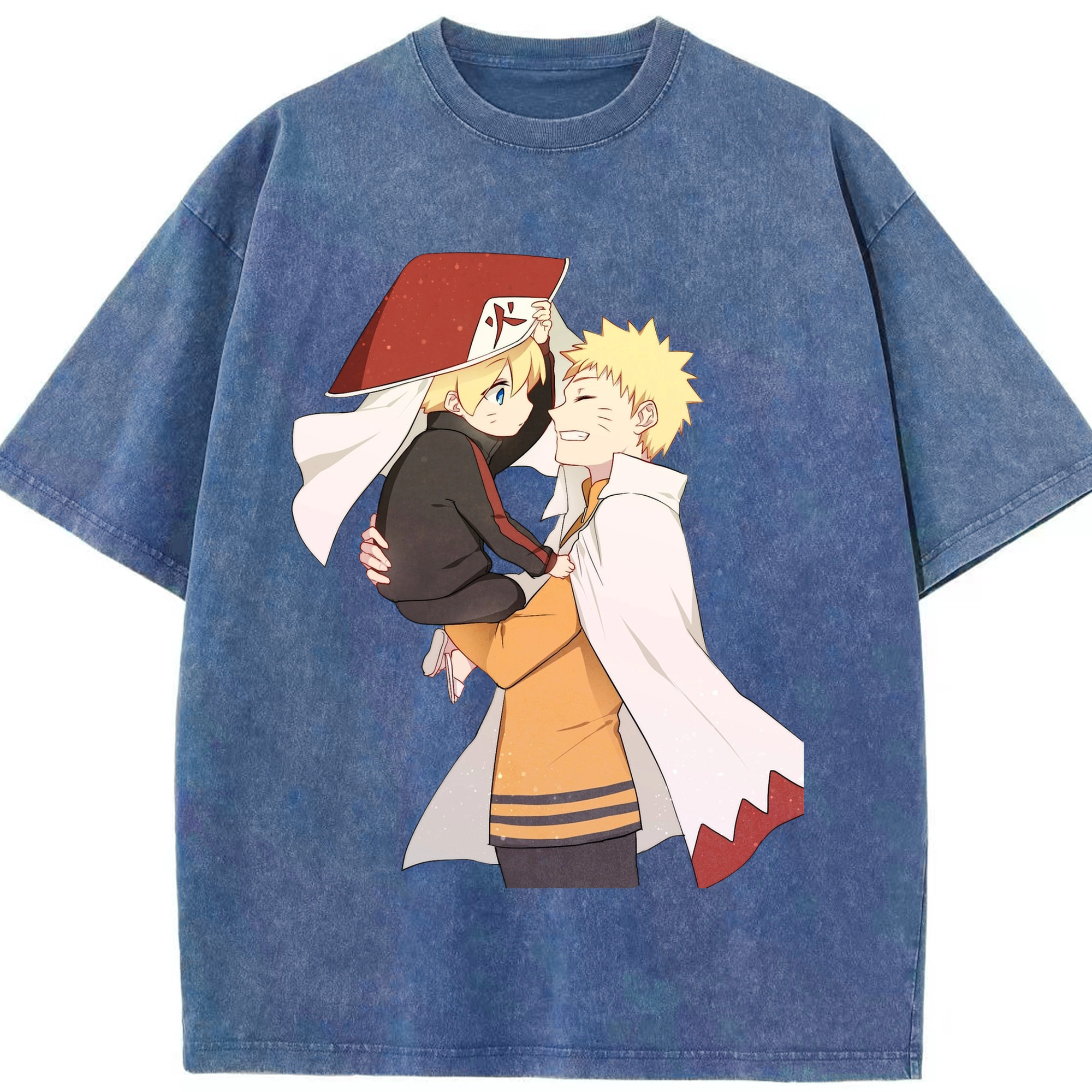 （画像用） NARUTO -ナルト- うずまき ナルト Uzumaki Naruto 綿100% ヴィンテージ風 半袖Tシャツ（フロントプリント）