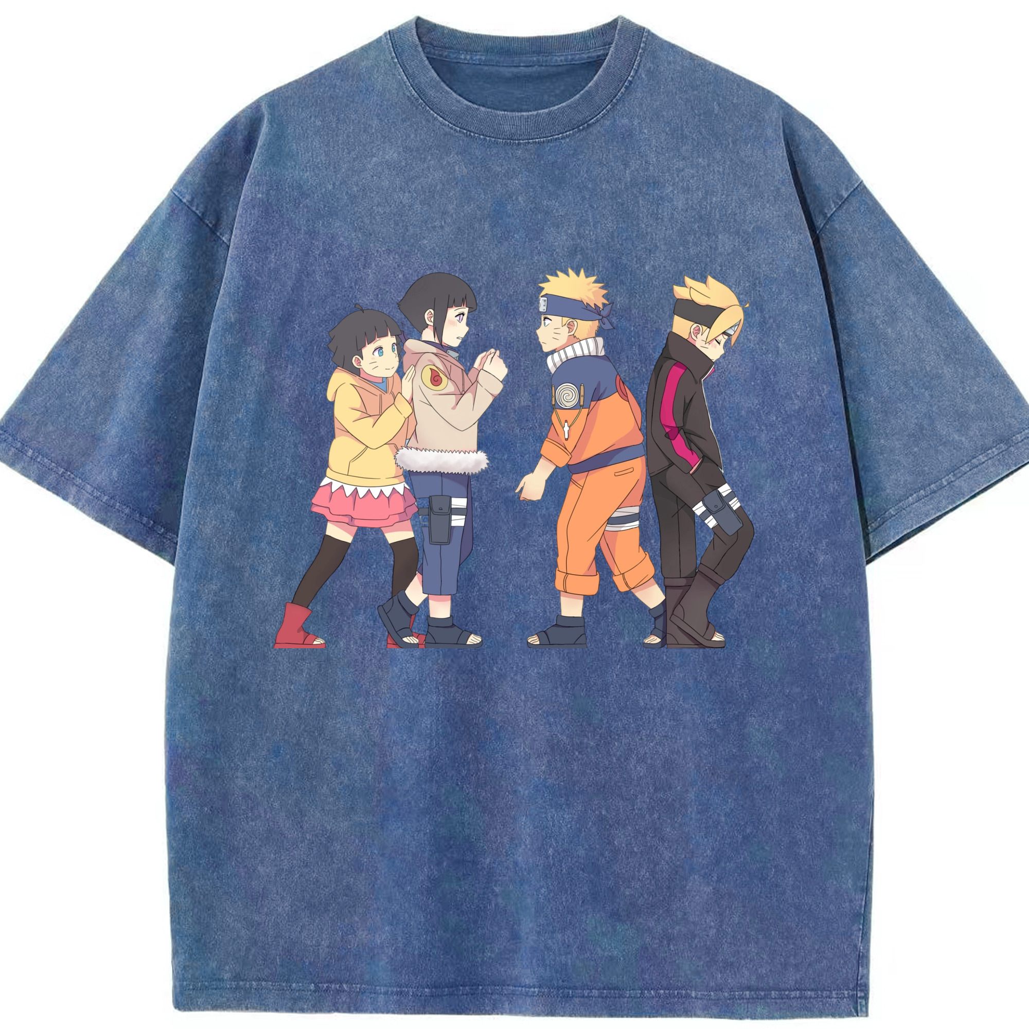 （画像用） NARUTO -ナルト- うずまき ナルト Uzumaki Naruto 綿100% ヴィンテージ風 半袖Tシャツ（フロントプリント）