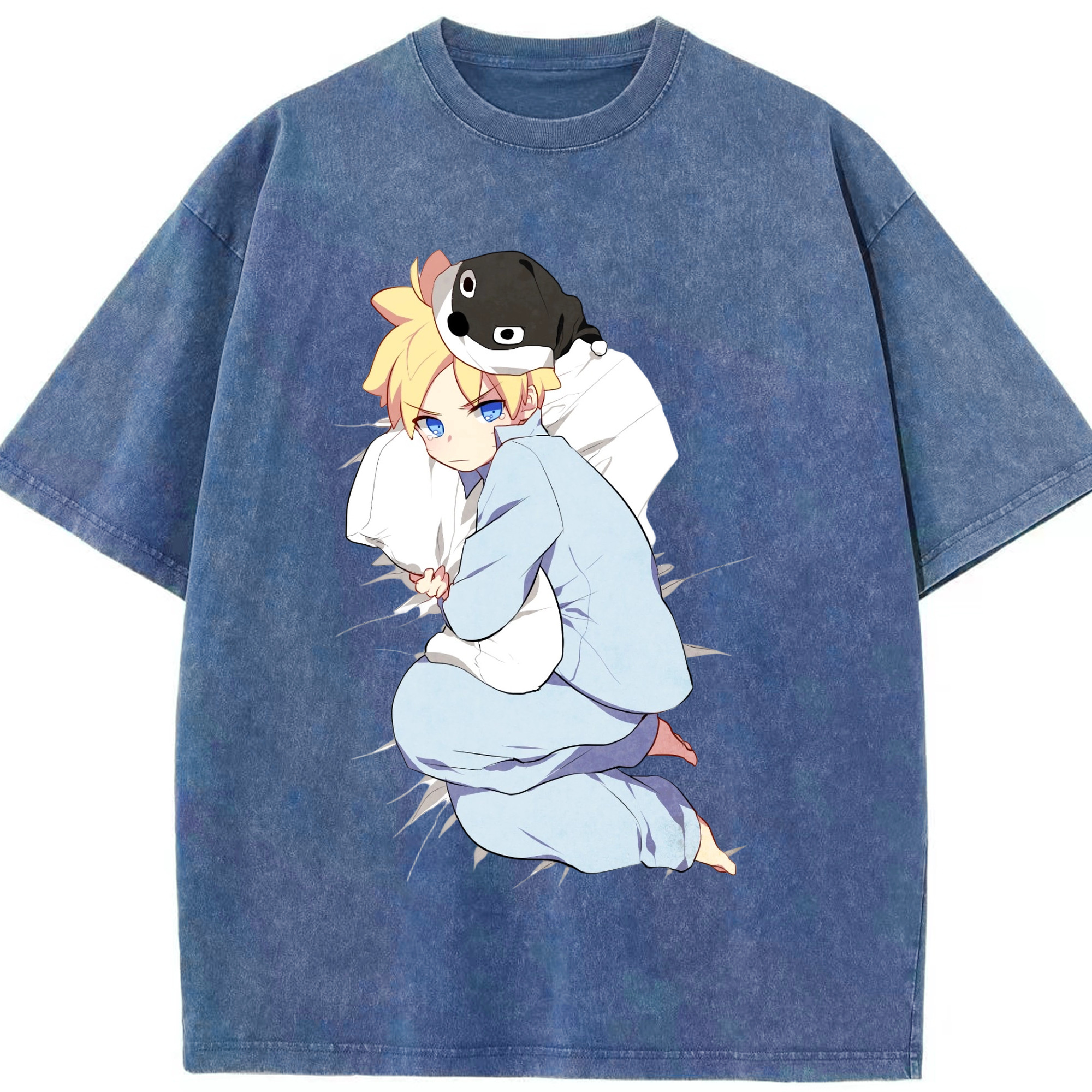 （画像用） NARUTO -ナルト- うずまき ナルト Uzumaki Naruto 綿100% ヴィンテージ風 半袖Tシャツ（フロントプリント）