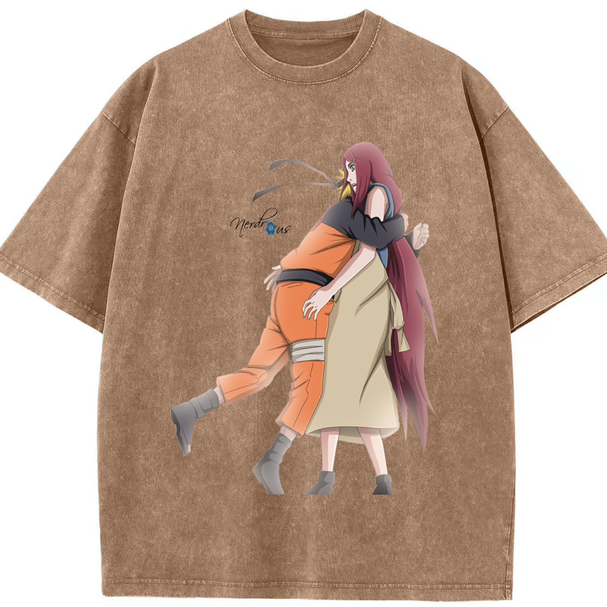 （画像用） NARUTO -ナルト- うずまき ナルト Uzumaki Naruto 綿100% ヴィンテージ風 半袖Tシャツ（フロントプリント）