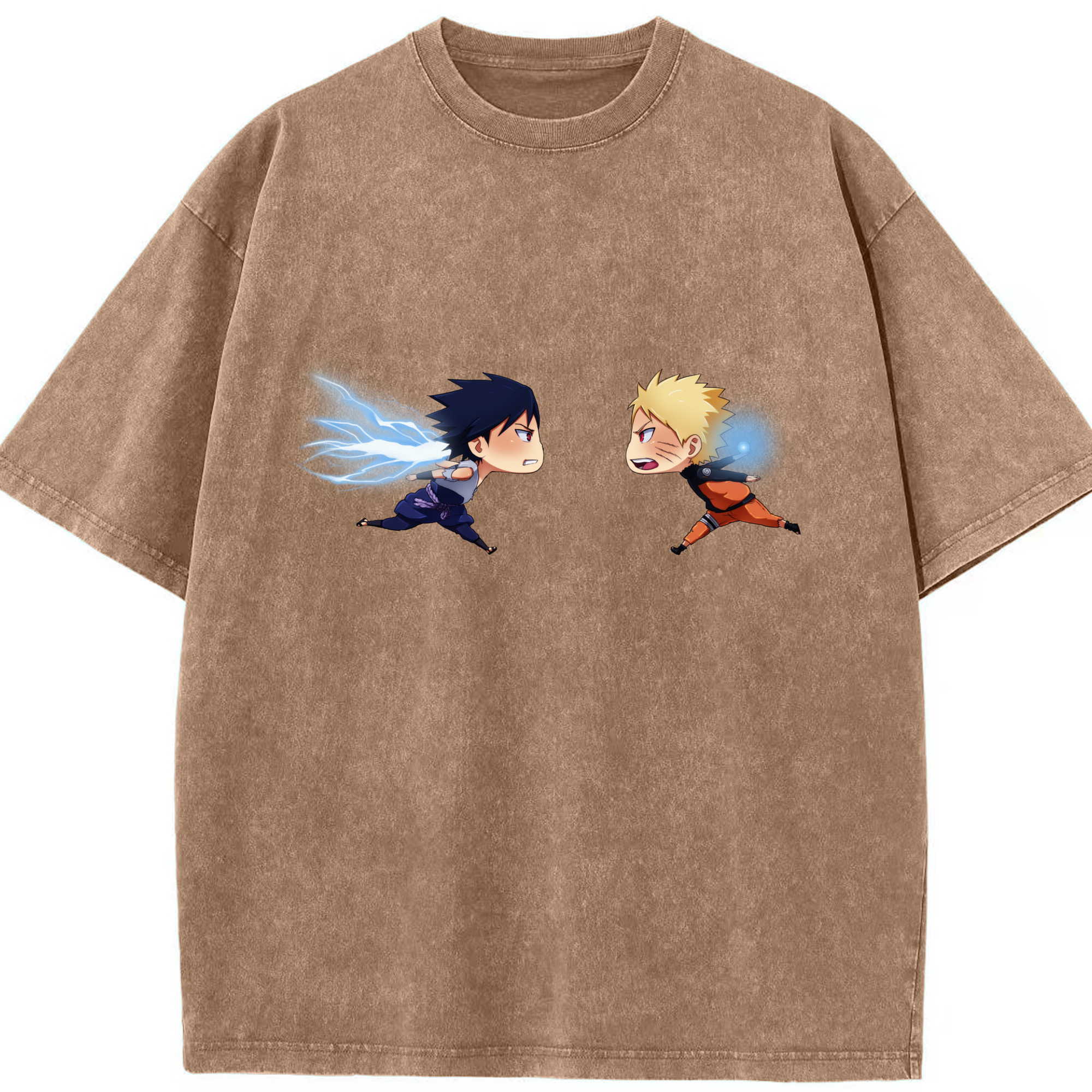 （画像用） NARUTO -ナルト- うずまき ナルト Uzumaki Naruto 綿100% ヴィンテージ風 半袖Tシャツ（フロントプリント）