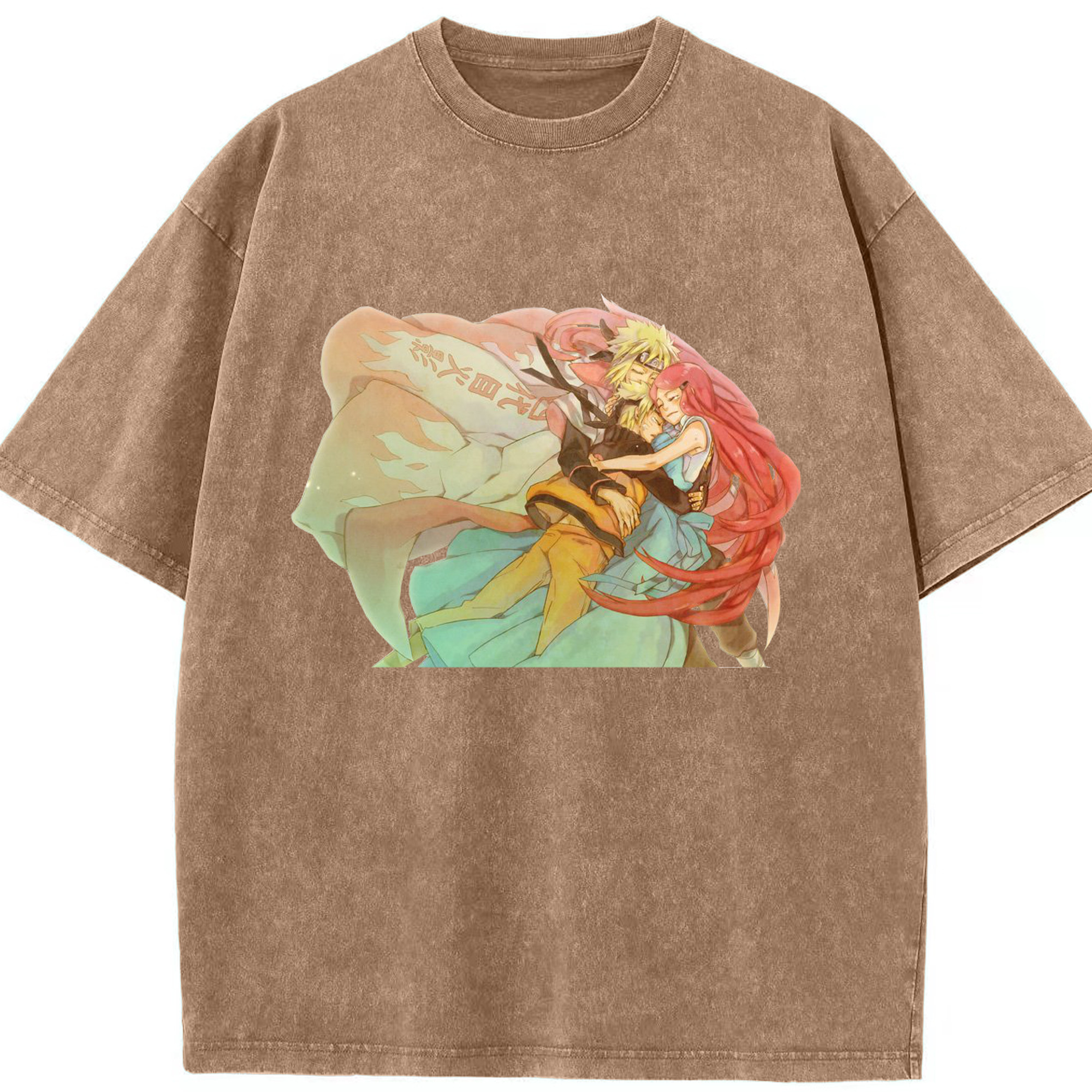 （画像用） NARUTO -ナルト- うずまき ナルト Uzumaki Naruto 綿100% ヴィンテージ風 半袖Tシャツ（フロントプリント）