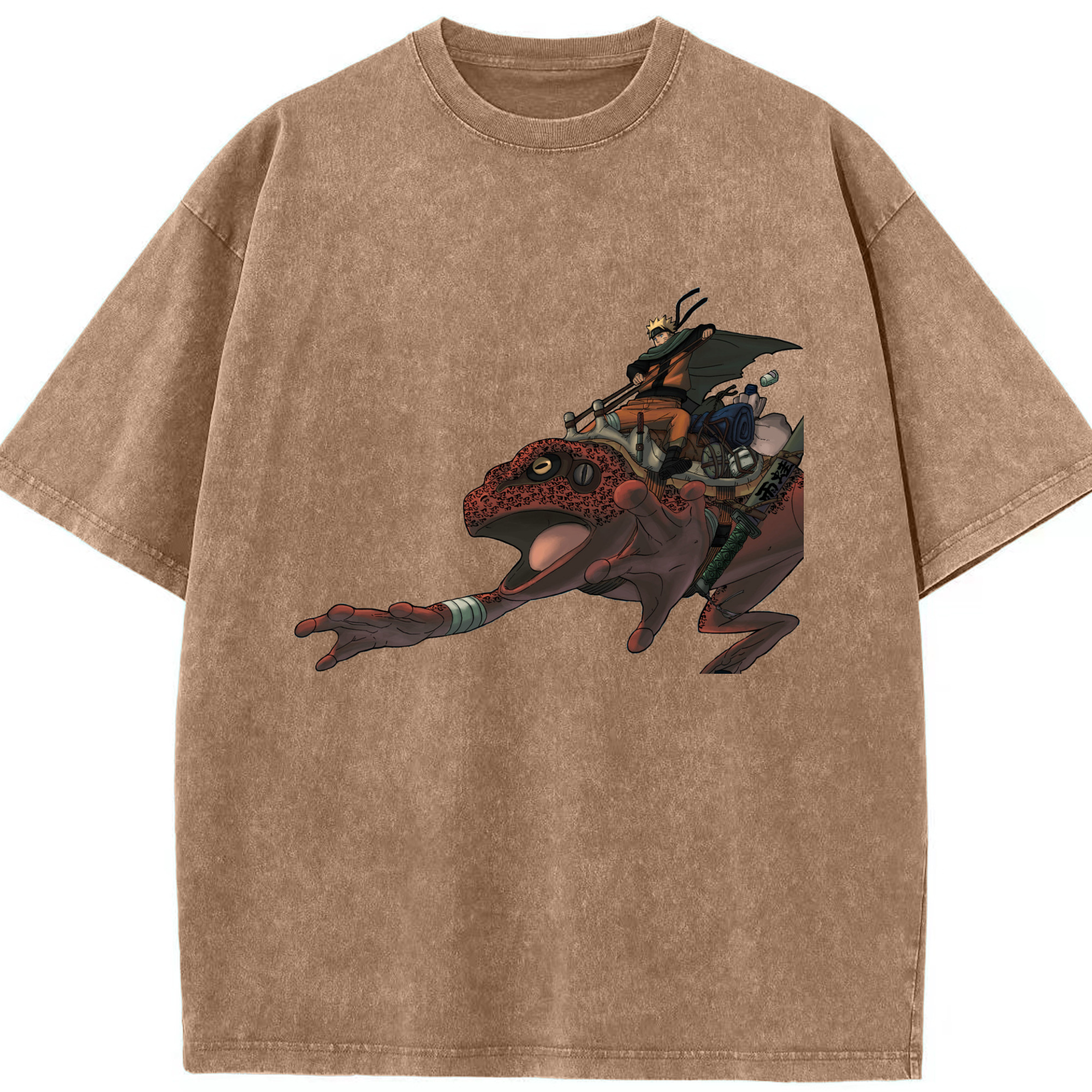 （画像用） NARUTO -ナルト- うずまき ナルト Uzumaki Naruto 綿100% ヴィンテージ風 半袖Tシャツ（フロントプリント）