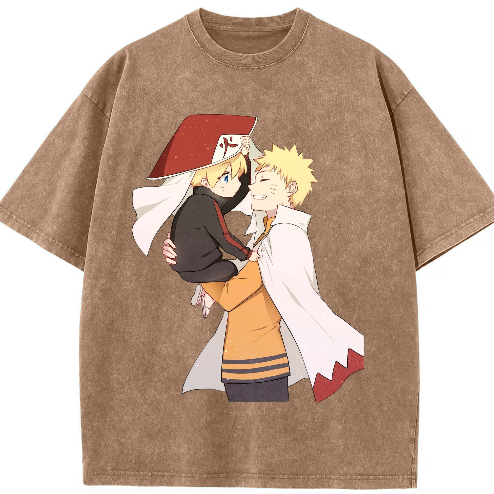 （画像用） NARUTO -ナルト- うずまき ナルト Uzumaki Naruto 綿100% ヴィンテージ風 半袖Tシャツ（フロントプリント）