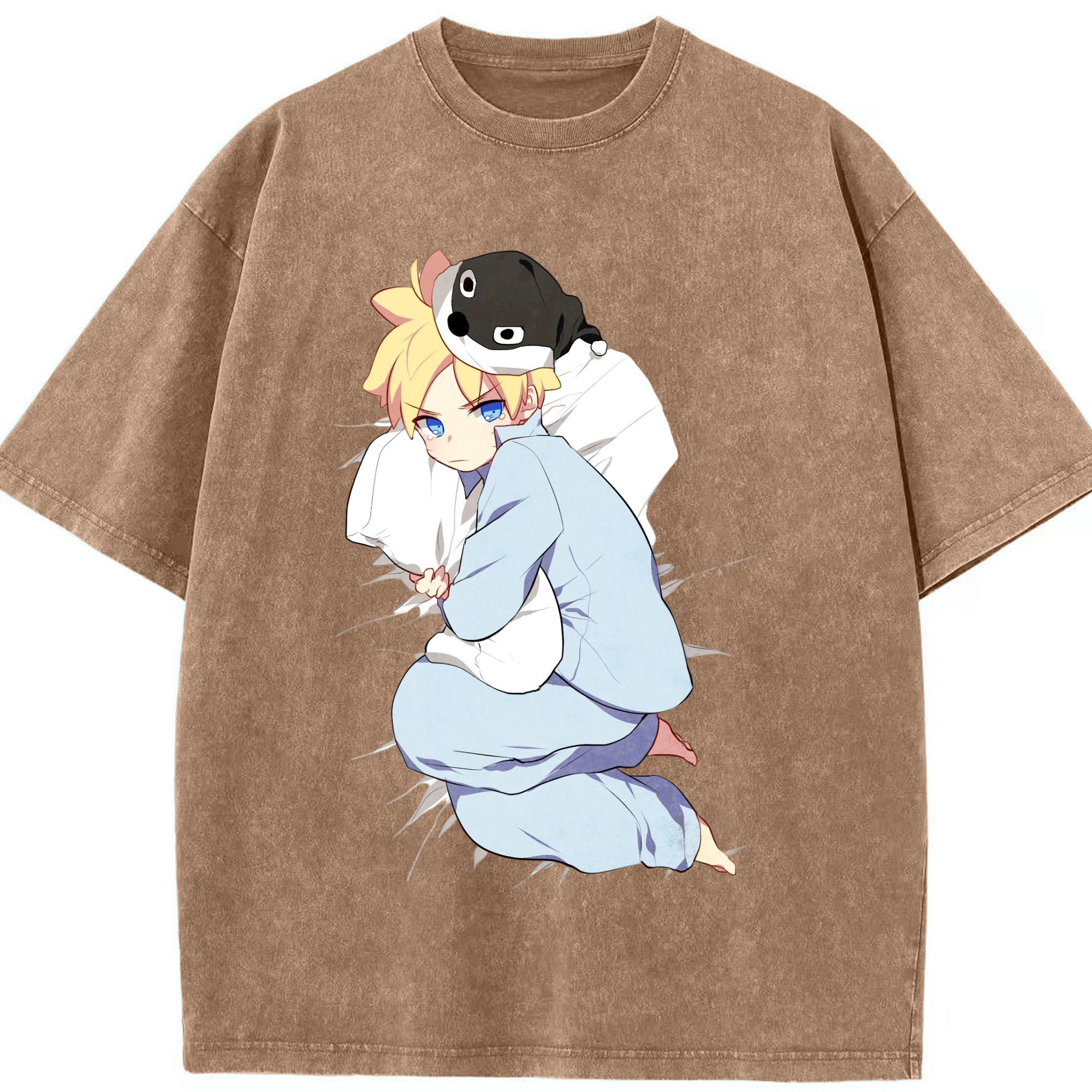（画像用） NARUTO -ナルト- うずまき ナルト Uzumaki Naruto 綿100% ヴィンテージ風 半袖Tシャツ（フロントプリント）