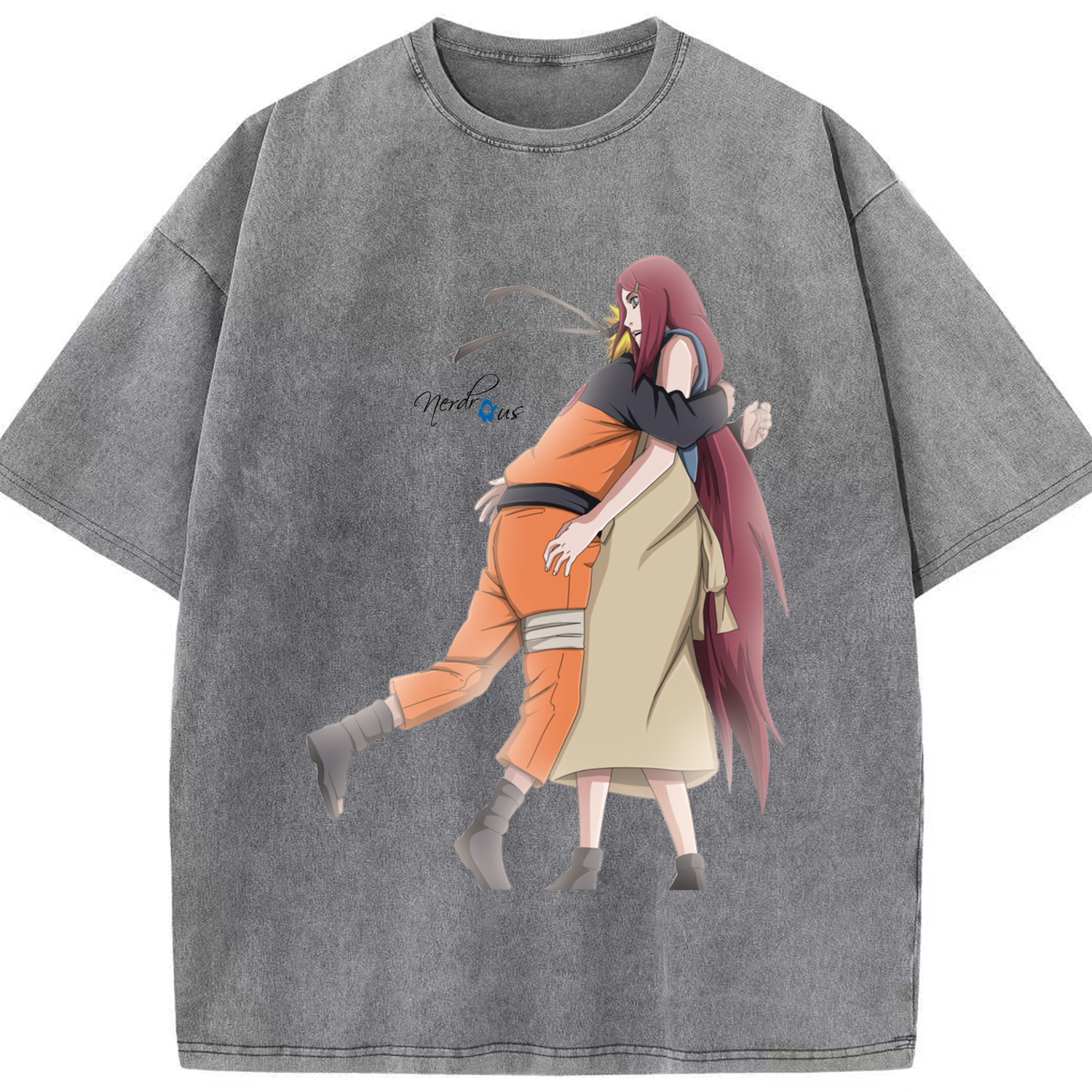 （画像用） NARUTO -ナルト- うずまき ナルト Uzumaki Naruto 綿100% ヴィンテージ風 半袖Tシャツ（フロントプリント）