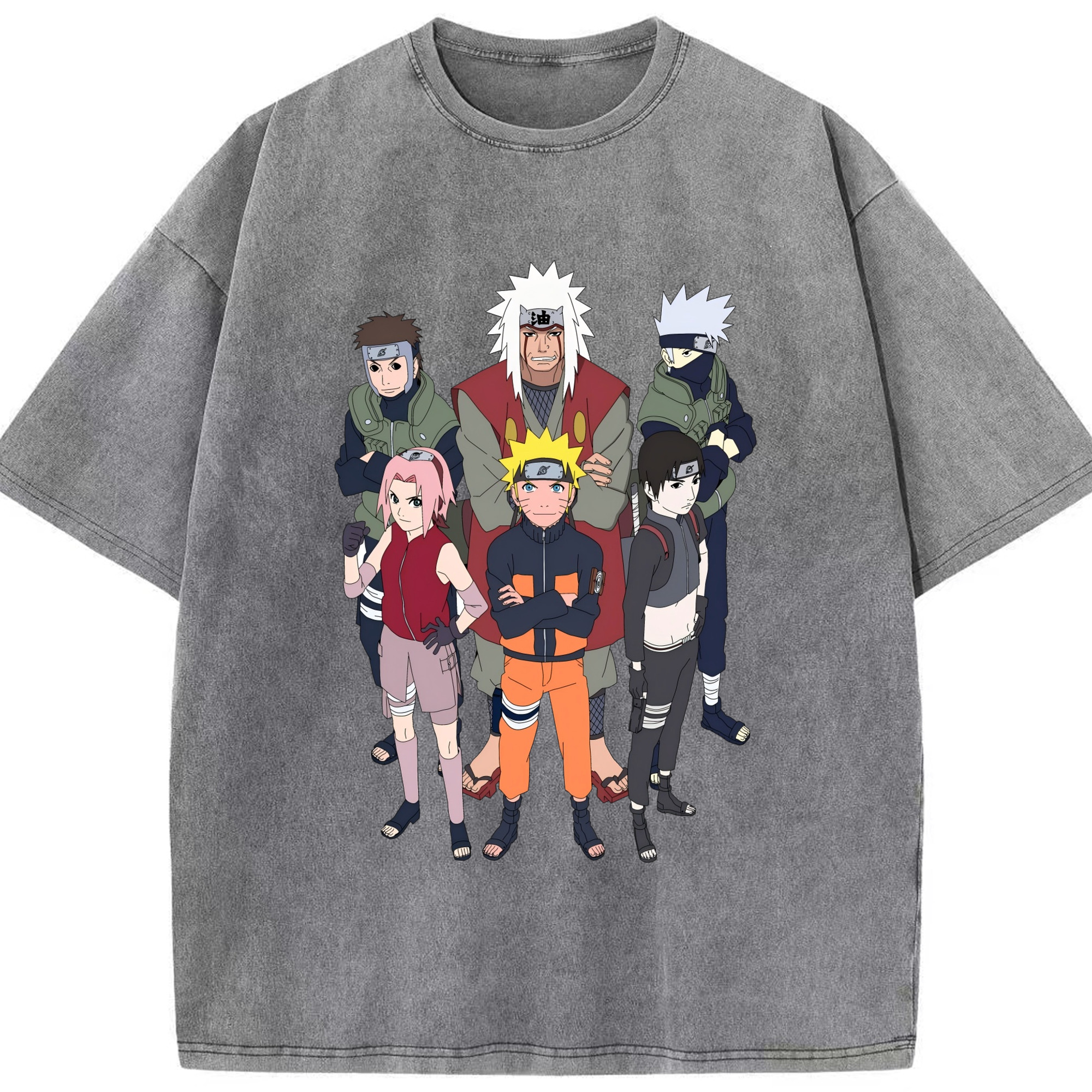 （画像用） NARUTO -ナルト- うずまき ナルト Uzumaki Naruto 綿100% ヴィンテージ風 半袖Tシャツ（フロントプリント）