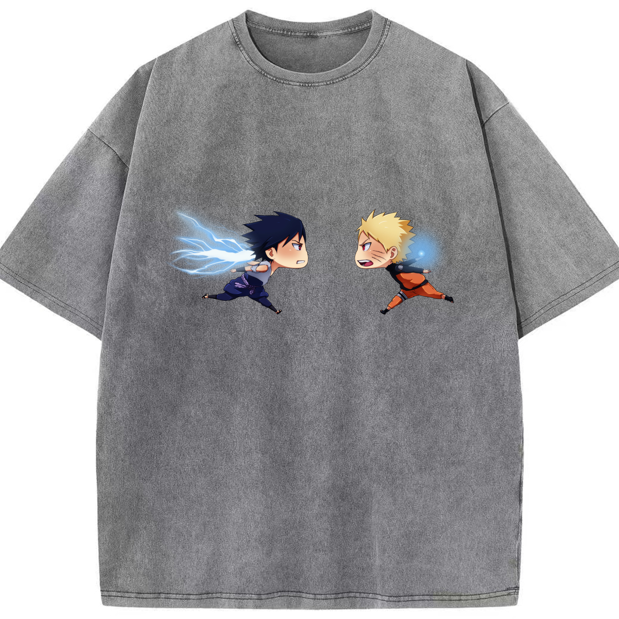 （画像用） NARUTO -ナルト- うずまき ナルト Uzumaki Naruto 綿100% ヴィンテージ風 半袖Tシャツ（フロントプリント）
