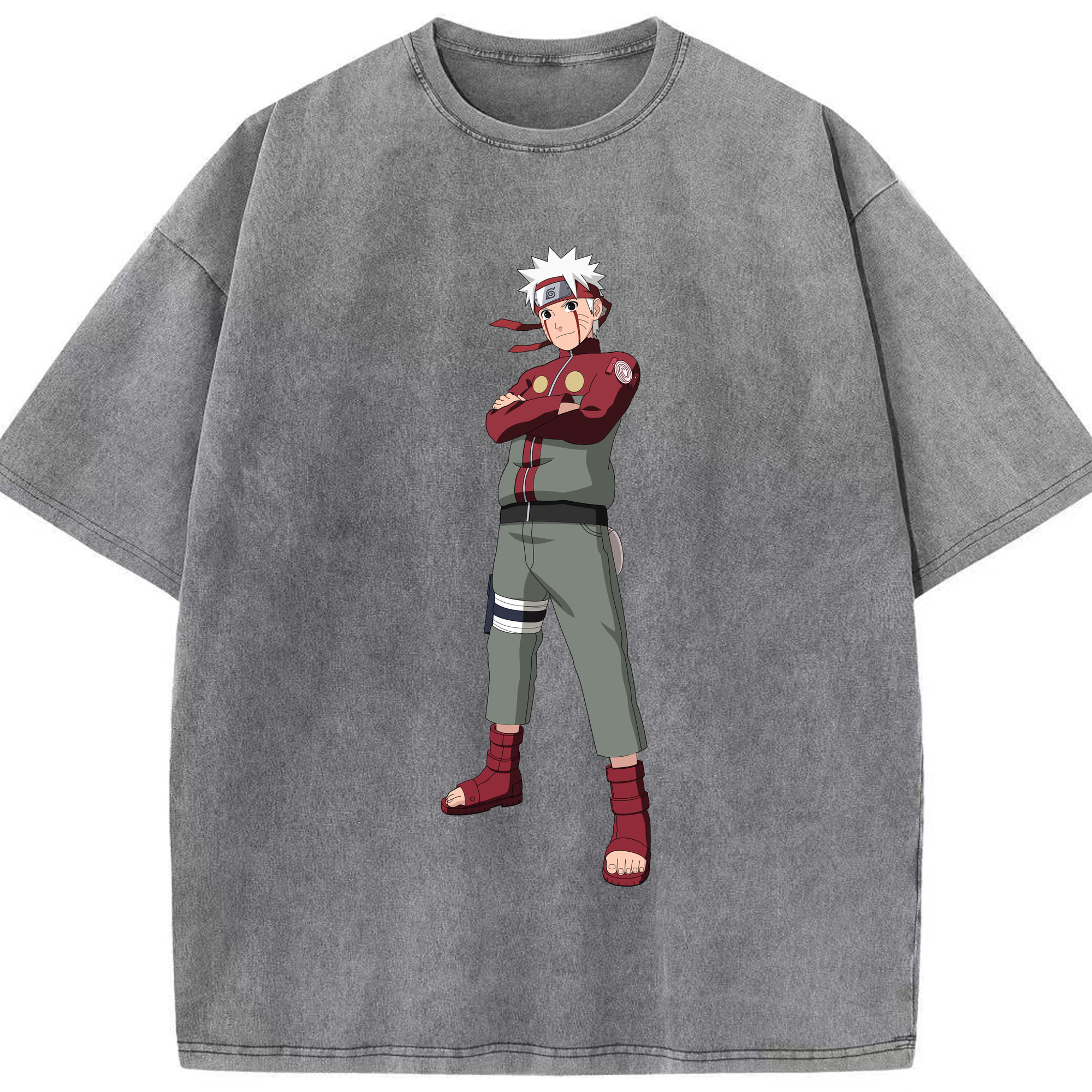 （画像用） NARUTO -ナルト- うずまき ナルト Uzumaki Naruto 綿100% ヴィンテージ風 半袖Tシャツ（フロントプリント）