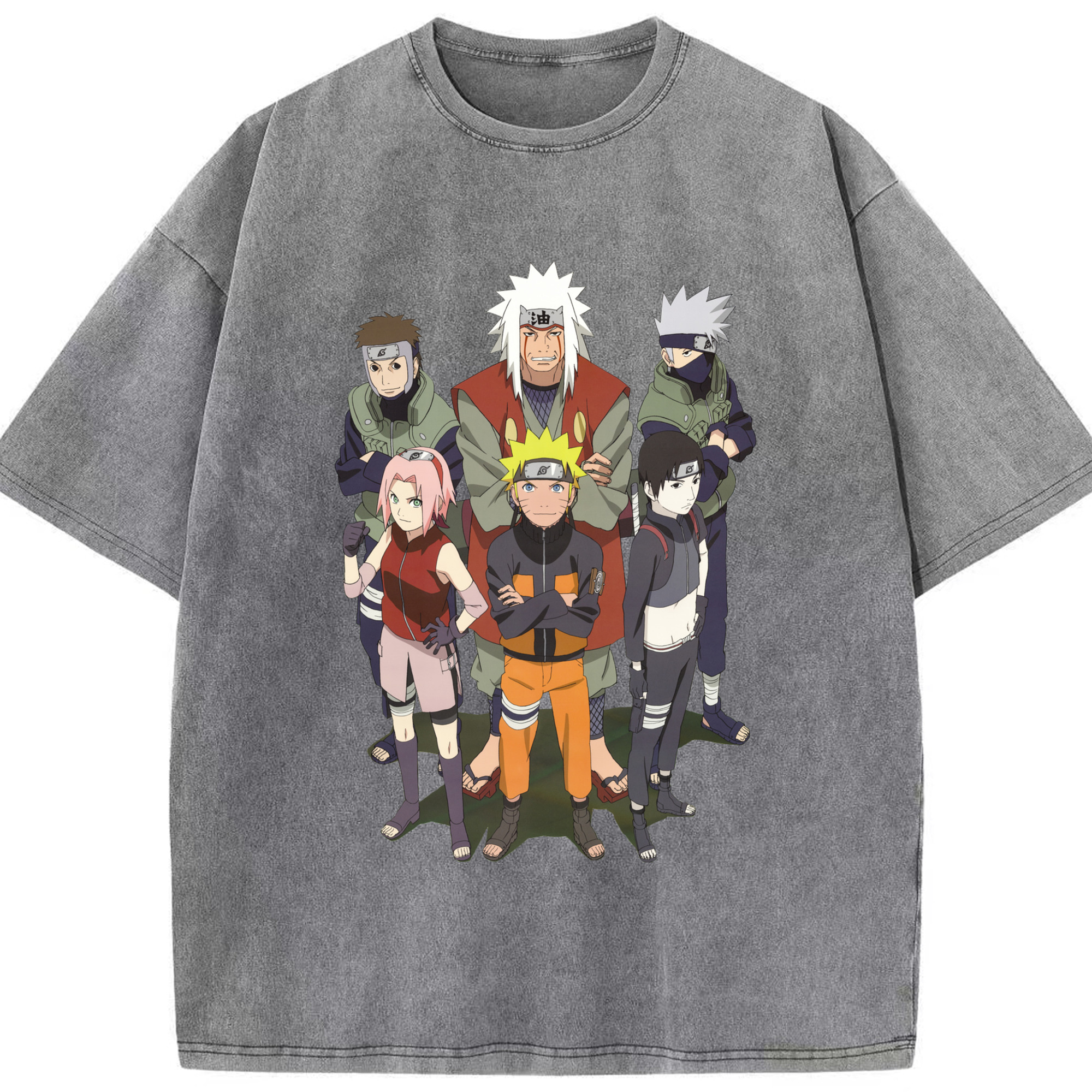 （画像用） NARUTO -ナルト- うずまき ナルト Uzumaki Naruto 綿100% ヴィンテージ風 半袖Tシャツ（フロントプリント）