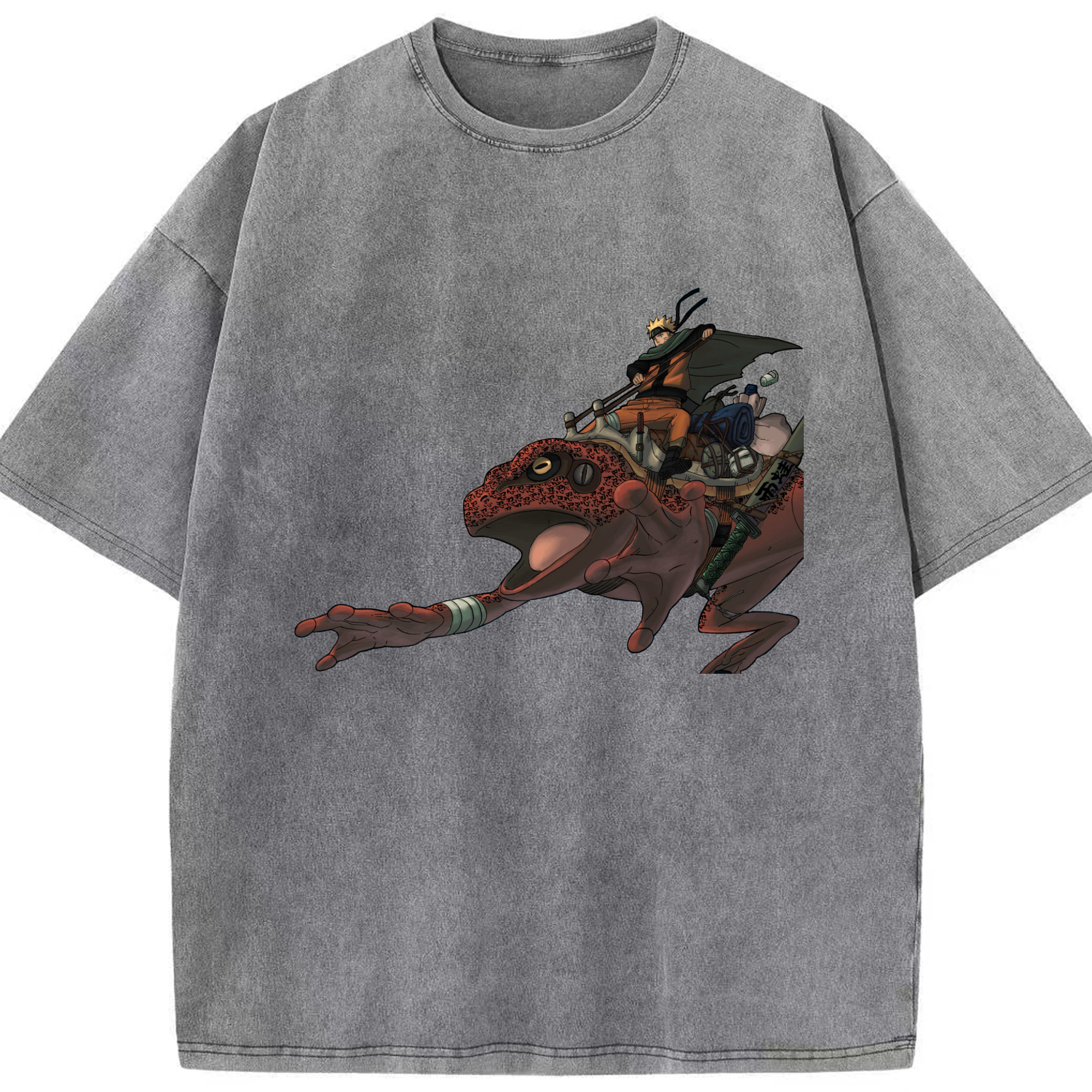 （画像用） NARUTO -ナルト- うずまき ナルト Uzumaki Naruto 綿100% ヴィンテージ風 半袖Tシャツ（フロントプリント）