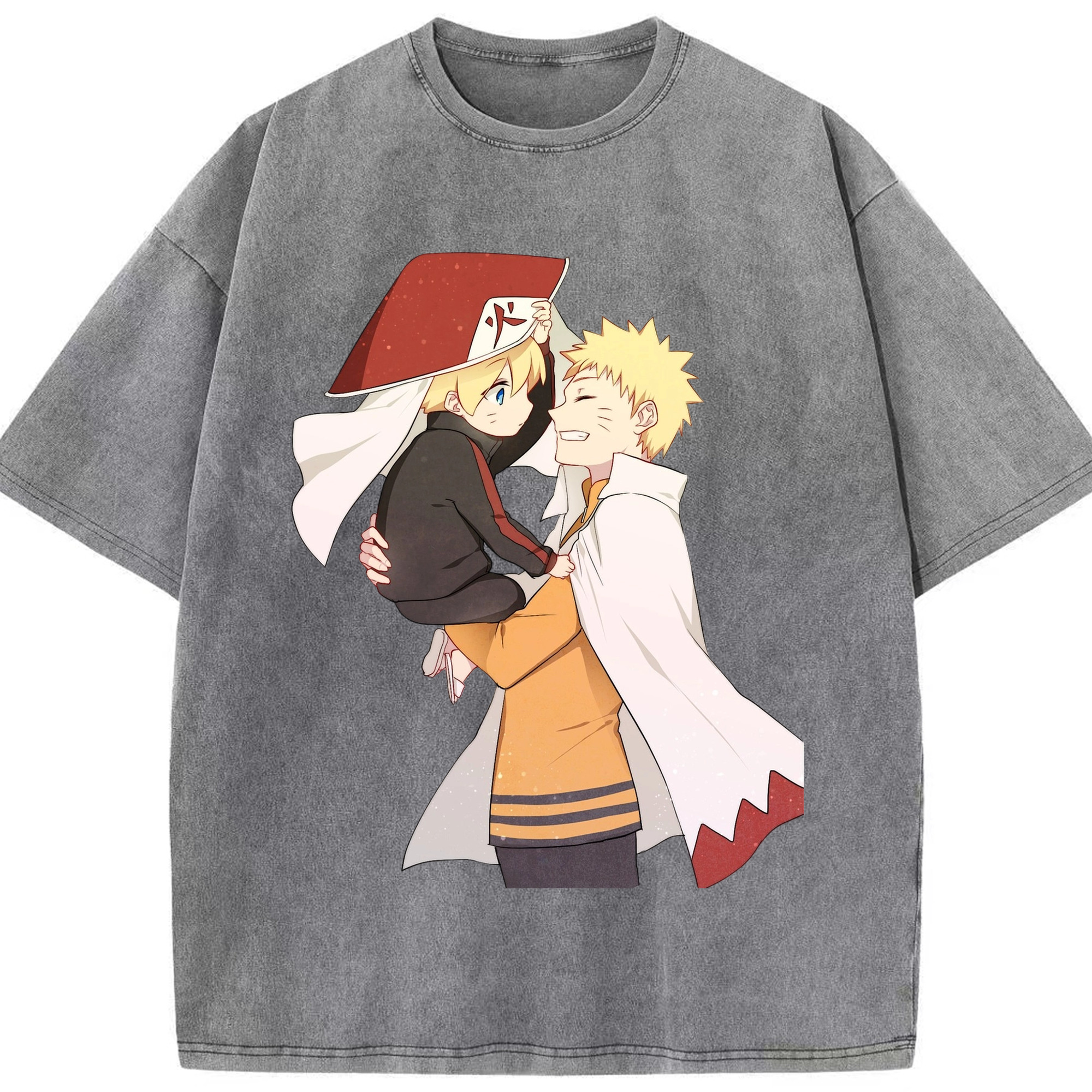 （画像用） NARUTO -ナルト- うずまき ナルト Uzumaki Naruto 綿100% ヴィンテージ風 半袖Tシャツ（フロントプリント）