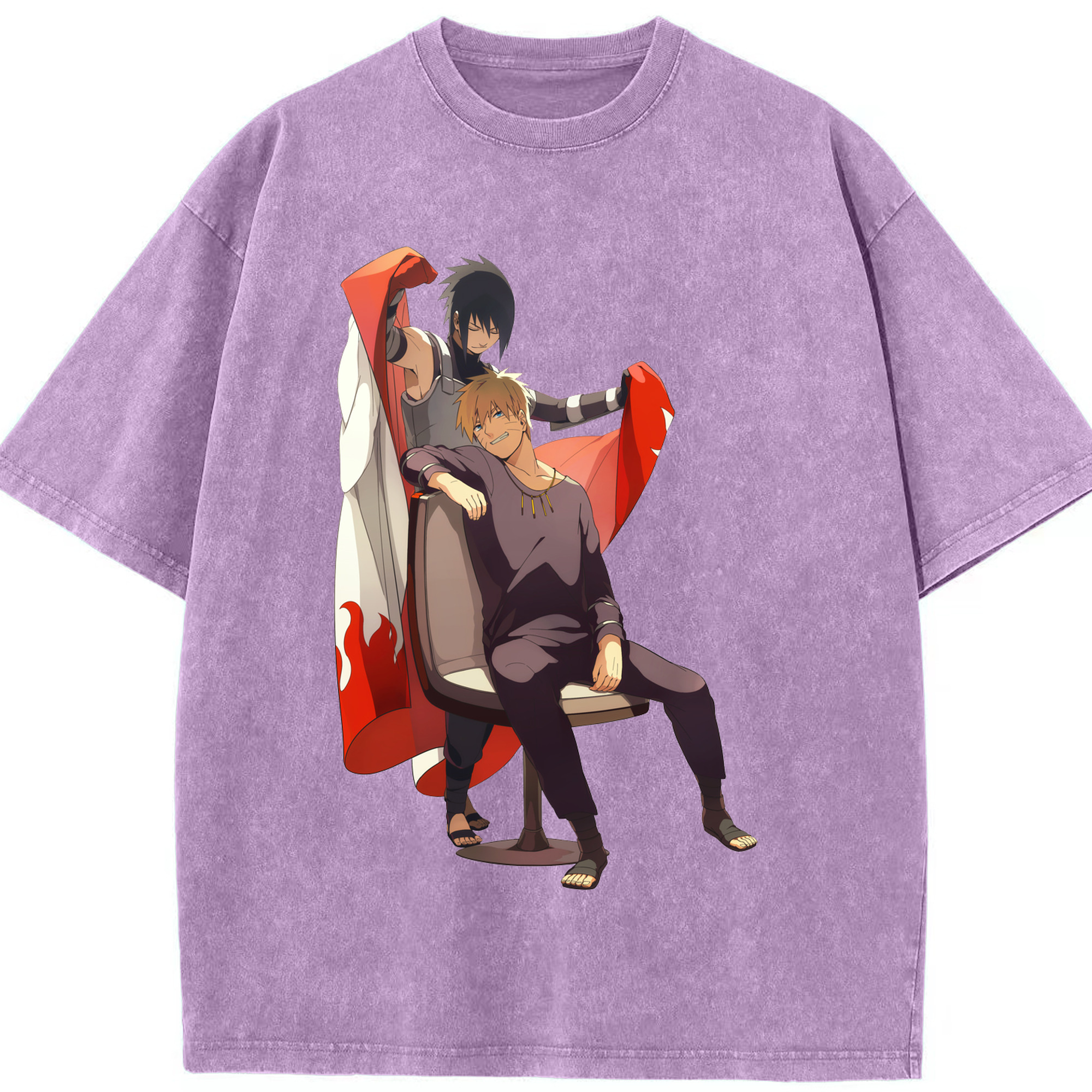 （画像用） NARUTO -ナルト- うずまき ナルト Uzumaki Naruto 綿100% ヴィンテージ風 半袖Tシャツ（フロントプリント）