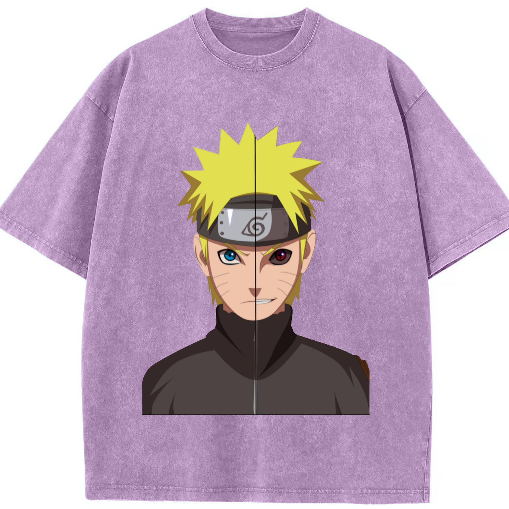 （画像用） NARUTO -ナルト- うずまき ナルト Uzumaki Naruto 綿100% ヴィンテージ風 半袖Tシャツ（フロントプリント）