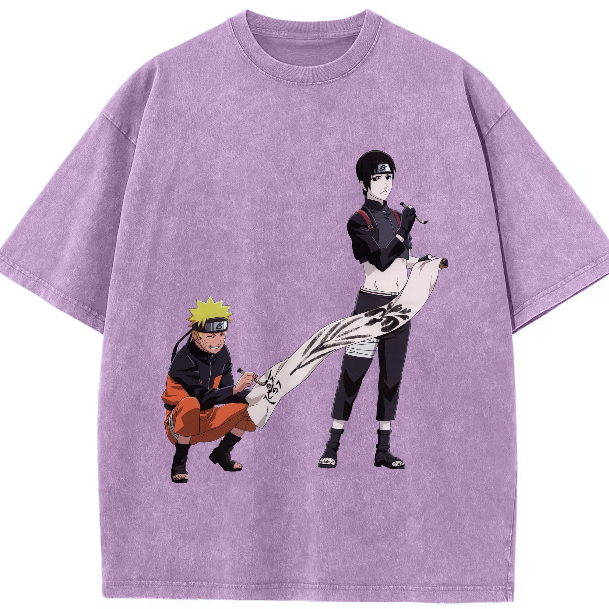 （画像用） NARUTO -ナルト- うずまき ナルト Uzumaki Naruto 綿100% ヴィンテージ風 半袖Tシャツ（フロントプリント）