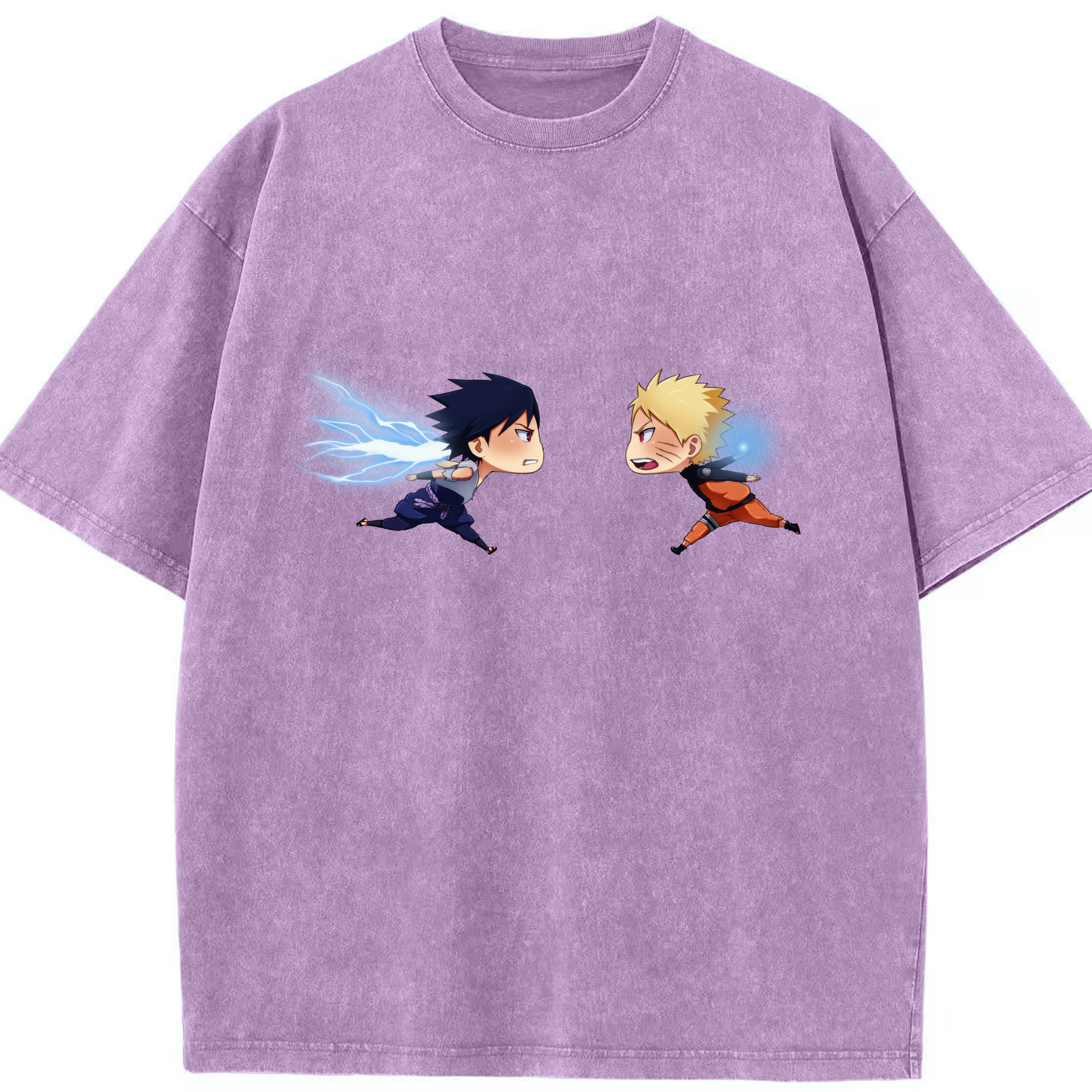 （画像用） NARUTO -ナルト- うずまき ナルト Uzumaki Naruto 綿100% ヴィンテージ風 半袖Tシャツ（フロントプリント）