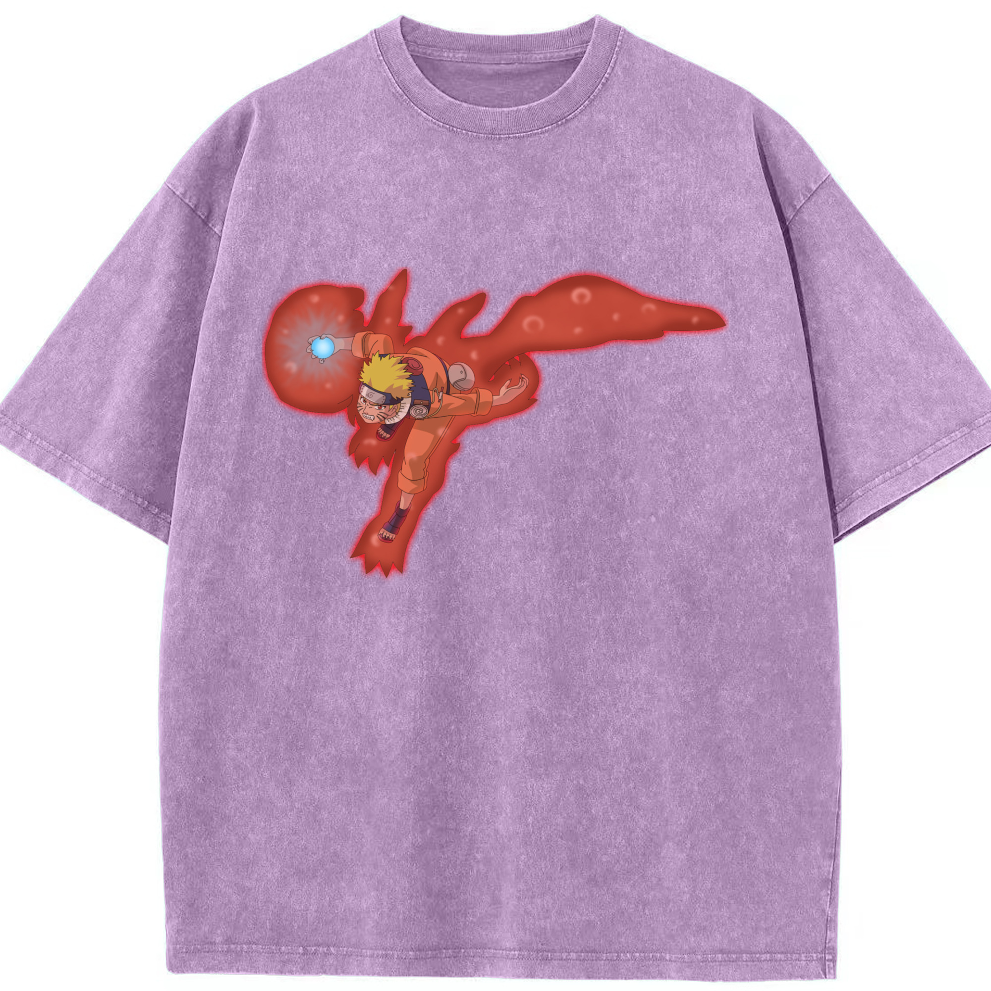 （画像用） NARUTO -ナルト- うずまき ナルト Uzumaki Naruto 綿100% ヴィンテージ風 半袖Tシャツ（フロントプリント）