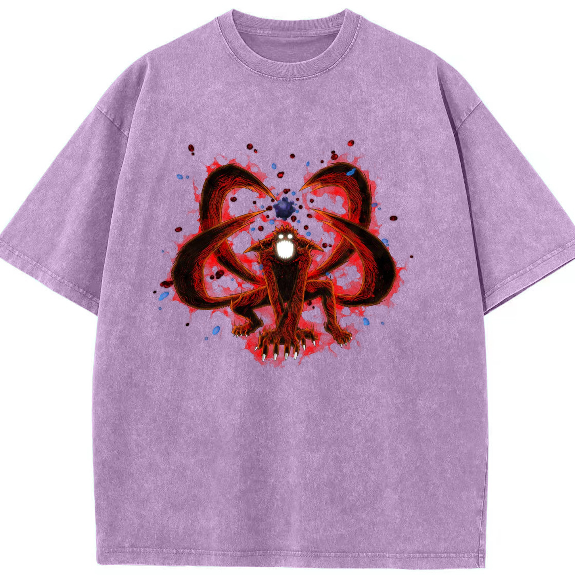 （画像用） NARUTO -ナルト- うずまき ナルト Uzumaki Naruto 綿100% ヴィンテージ風 半袖Tシャツ（フロントプリント）