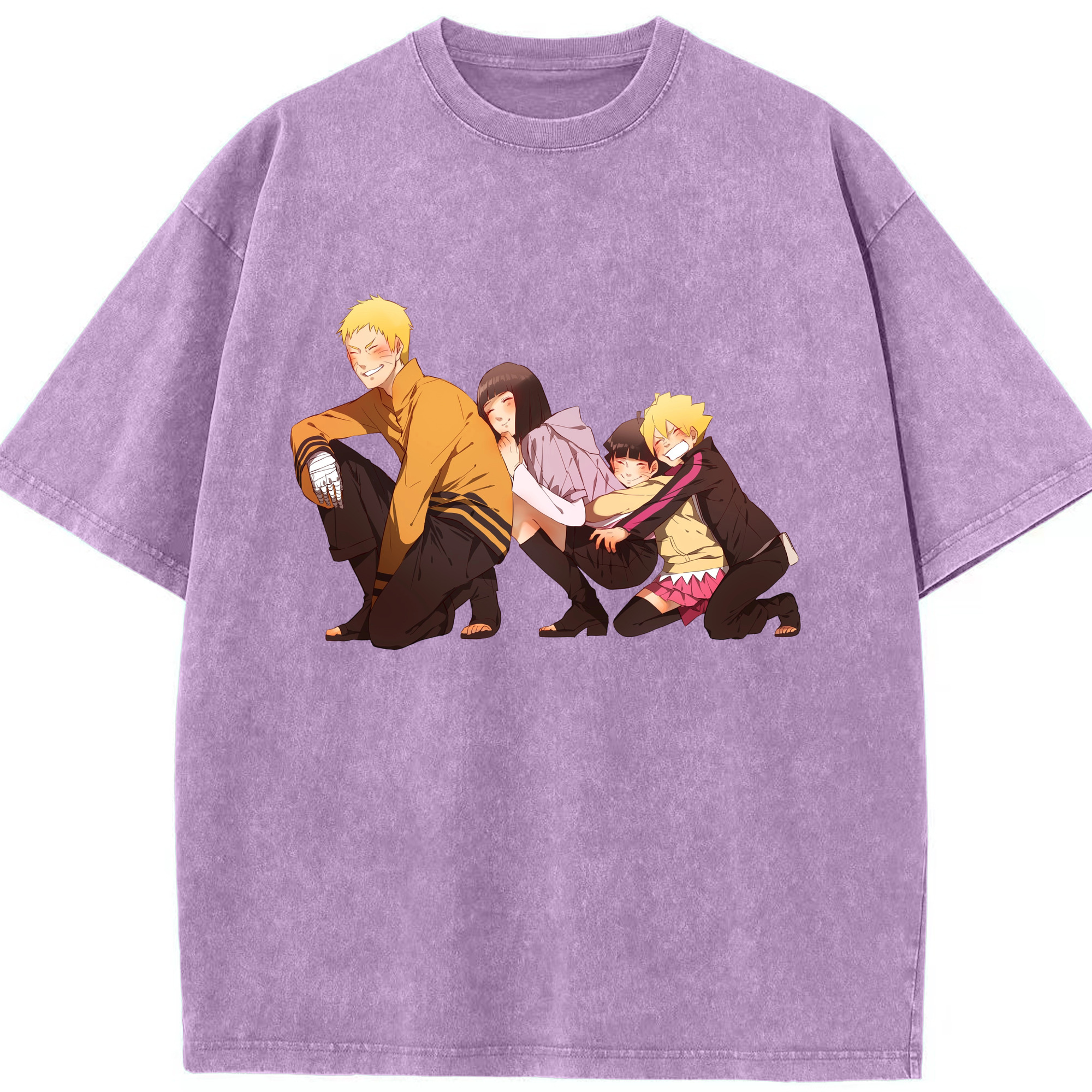 （画像用） NARUTO -ナルト- うずまき ナルト Uzumaki Naruto 綿100% ヴィンテージ風 半袖Tシャツ（フロントプリント）
