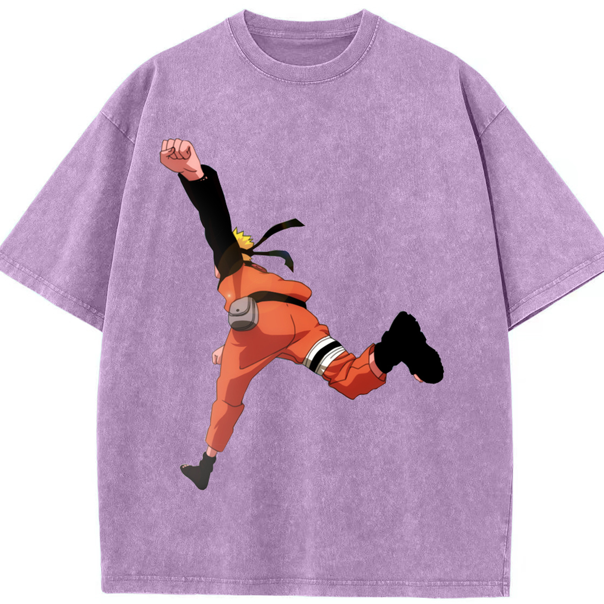 （画像用） NARUTO -ナルト- うずまき ナルト Uzumaki Naruto 綿100% ヴィンテージ風 半袖Tシャツ（フロントプリント）