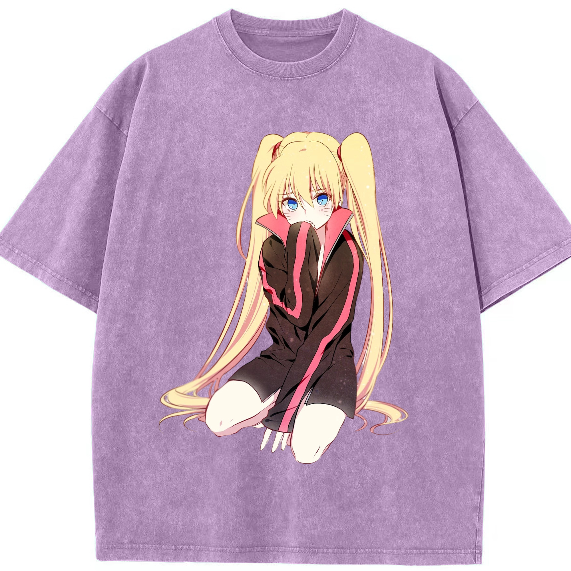 （画像用） NARUTO -ナルト- うずまき ナルト Uzumaki Naruto 綿100% ヴィンテージ風 半袖Tシャツ（フロントプリント）