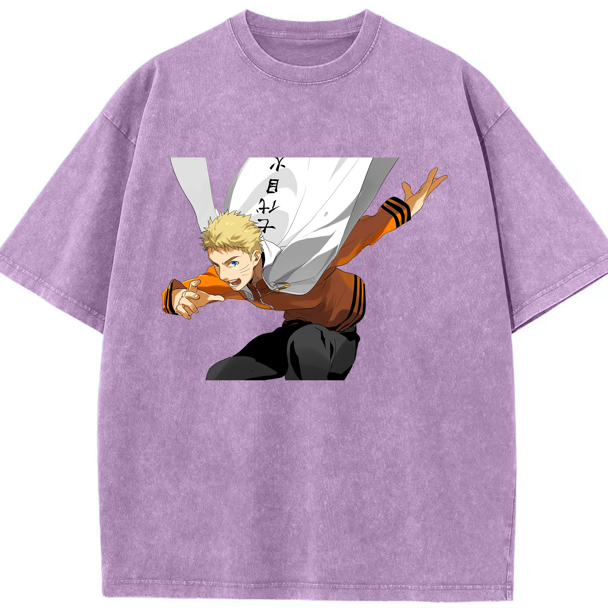 （画像用） NARUTO -ナルト- うずまき ナルト Uzumaki Naruto 綿100% ヴィンテージ風 半袖Tシャツ（フロントプリント）