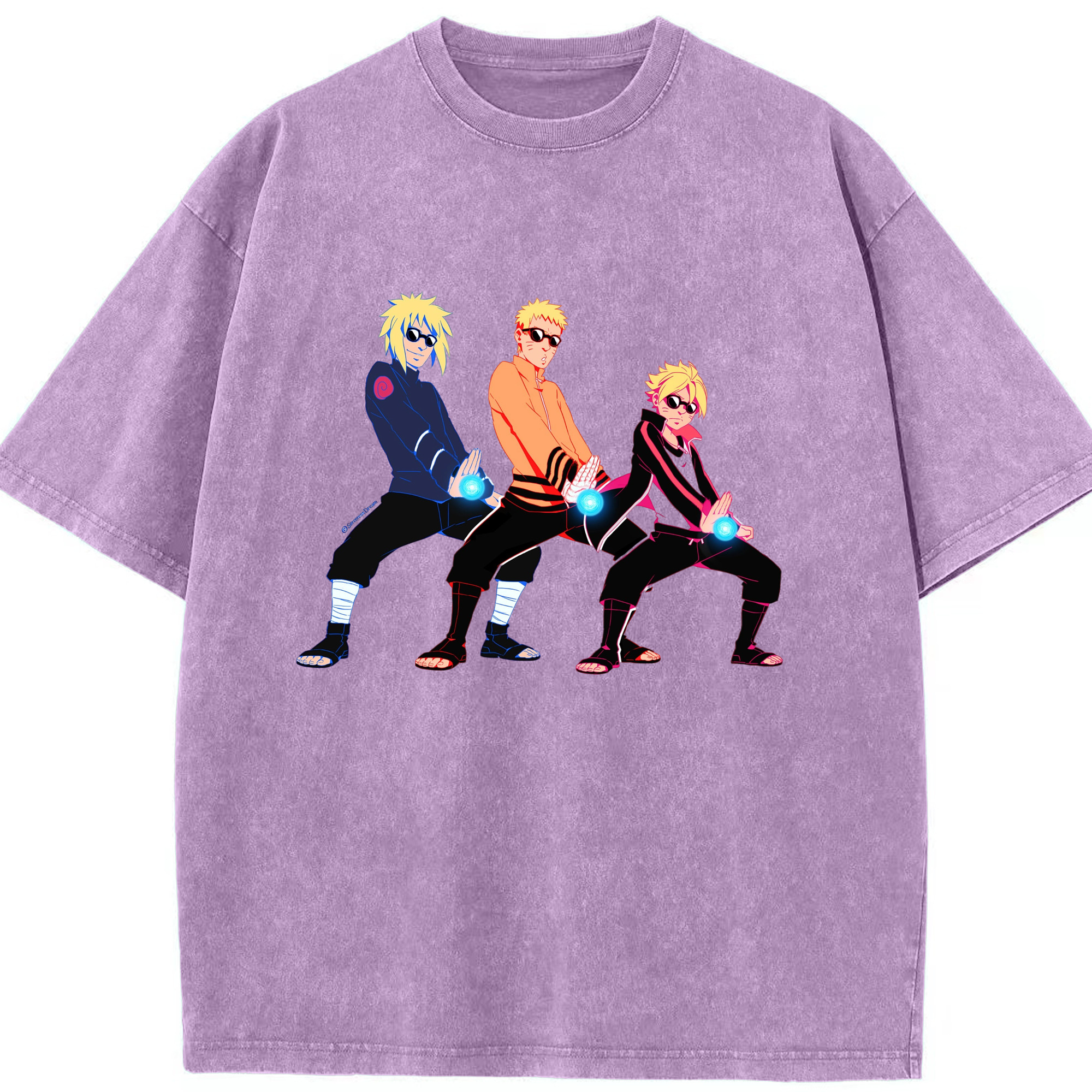 （画像用） NARUTO -ナルト- うずまき ナルト Uzumaki Naruto 綿100% ヴィンテージ風 半袖Tシャツ（フロントプリント）