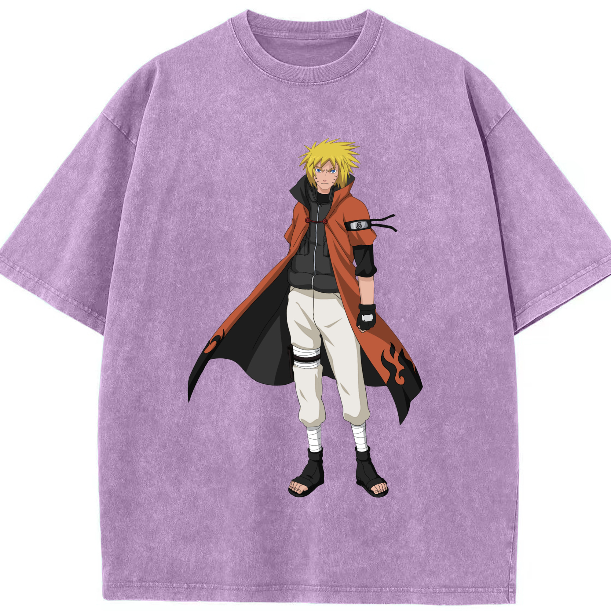 （画像用） NARUTO -ナルト- うずまき ナルト Uzumaki Naruto 綿100% ヴィンテージ風 半袖Tシャツ（フロントプリント）