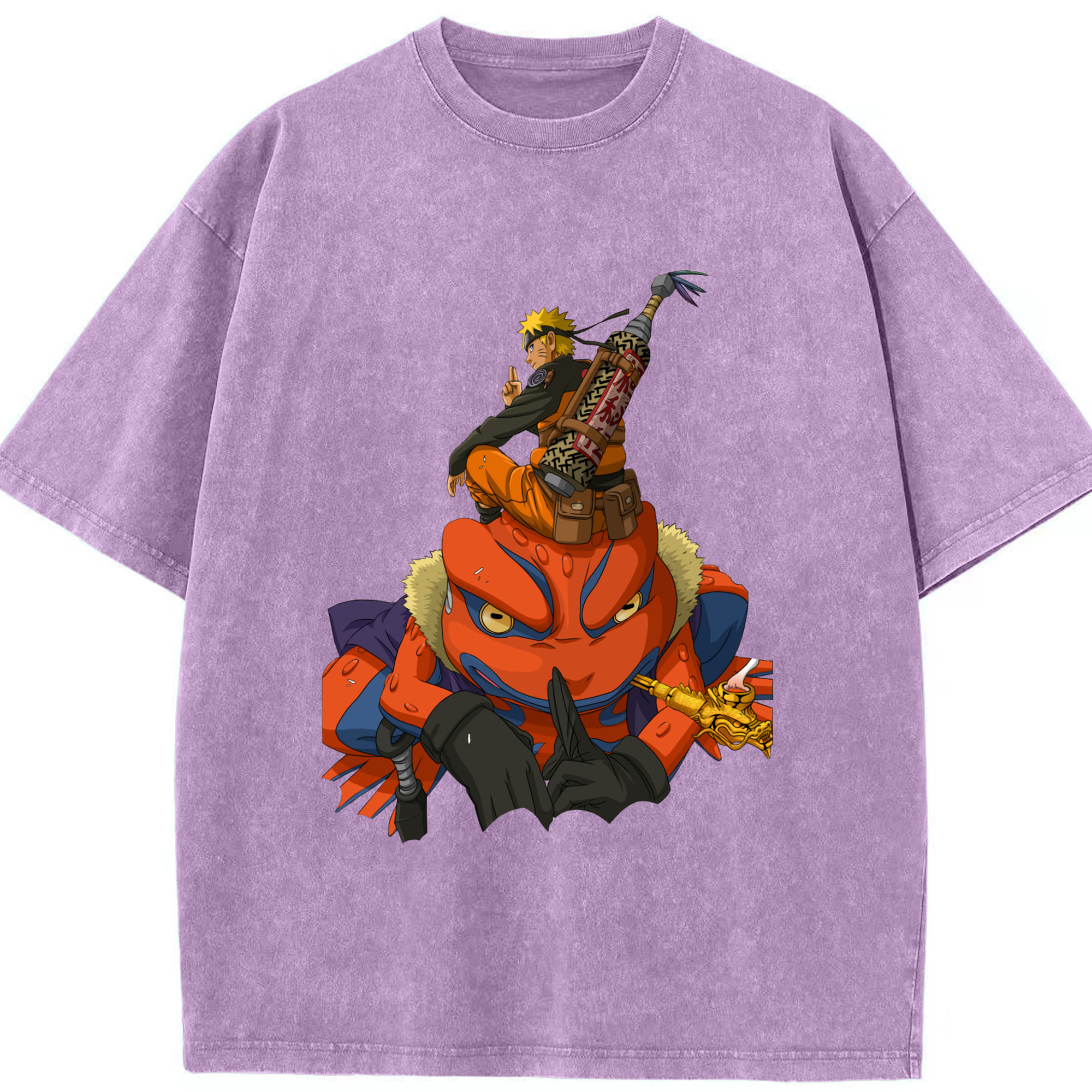 （画像用） NARUTO -ナルト- うずまき ナルト Uzumaki Naruto 綿100% ヴィンテージ風 半袖Tシャツ（フロントプリント）