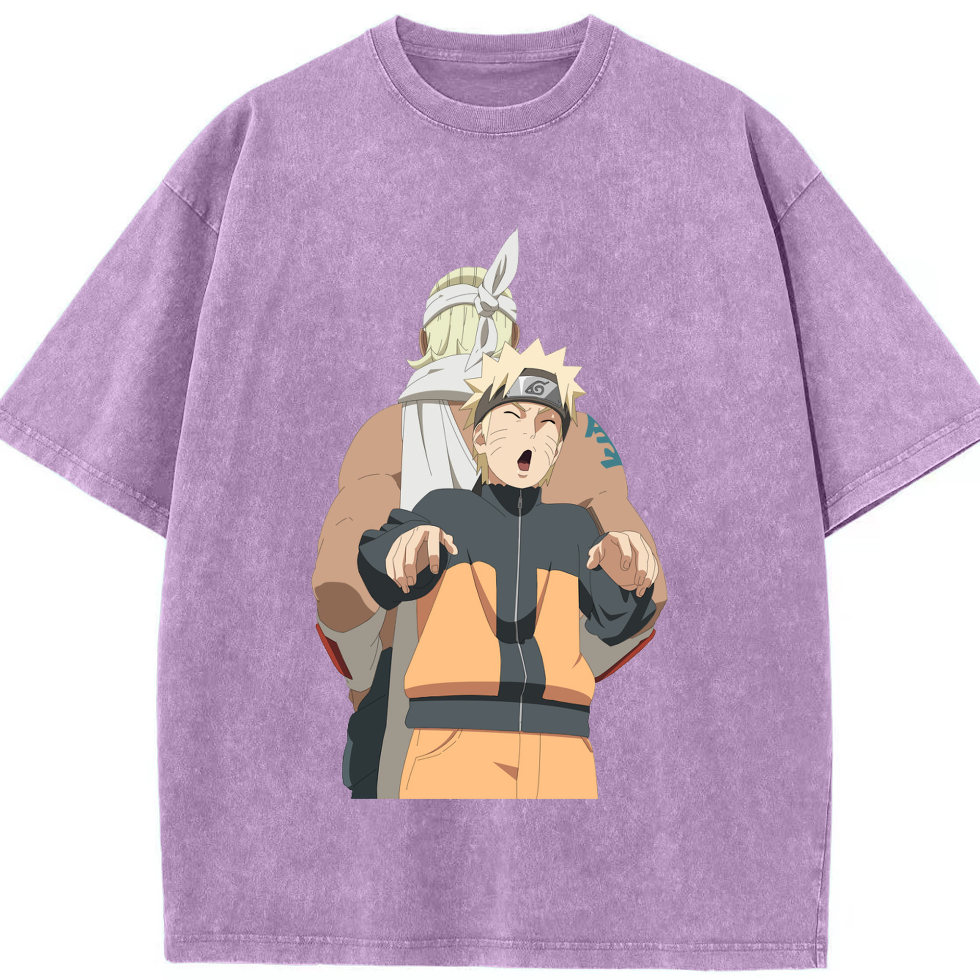 （画像用） NARUTO -ナルト- うずまき ナルト Uzumaki Naruto 綿100% ヴィンテージ風 半袖Tシャツ（フロントプリント）