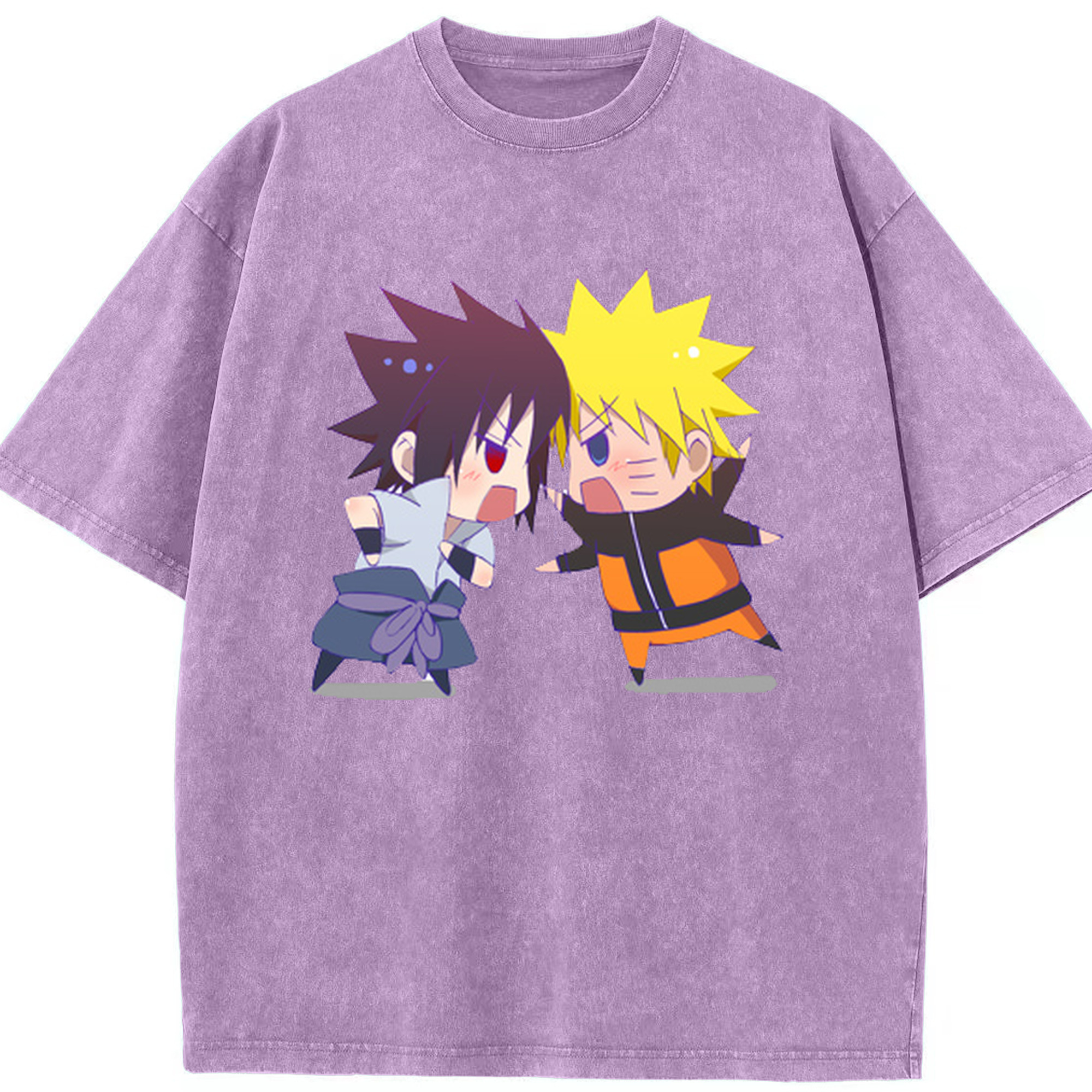 （画像用） NARUTO -ナルト- うずまき ナルト Uzumaki Naruto 綿100% ヴィンテージ風 半袖Tシャツ（フロントプリント）