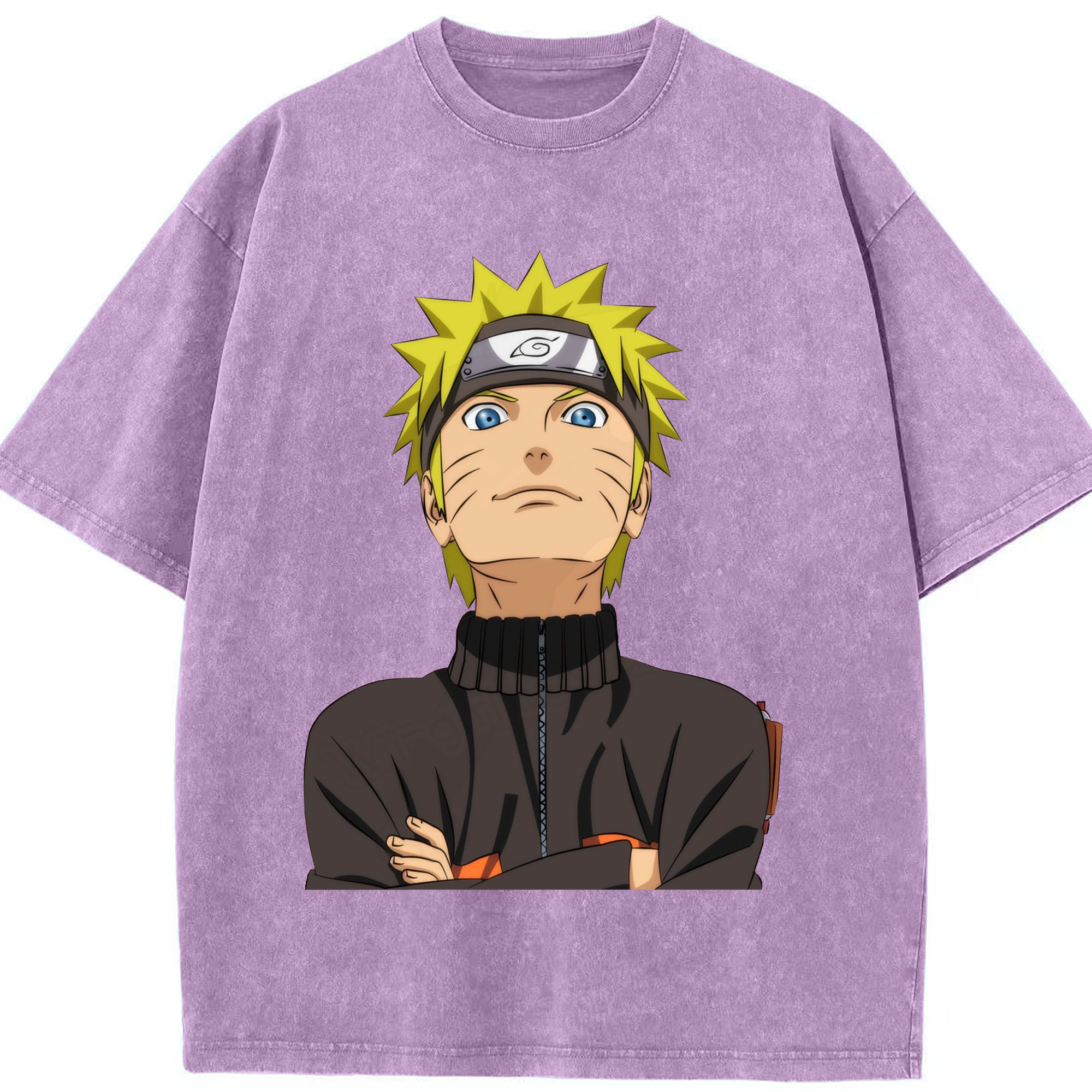 （画像用） NARUTO -ナルト- うずまき ナルト Uzumaki Naruto 綿100% ヴィンテージ風 半袖Tシャツ（フロントプリント）