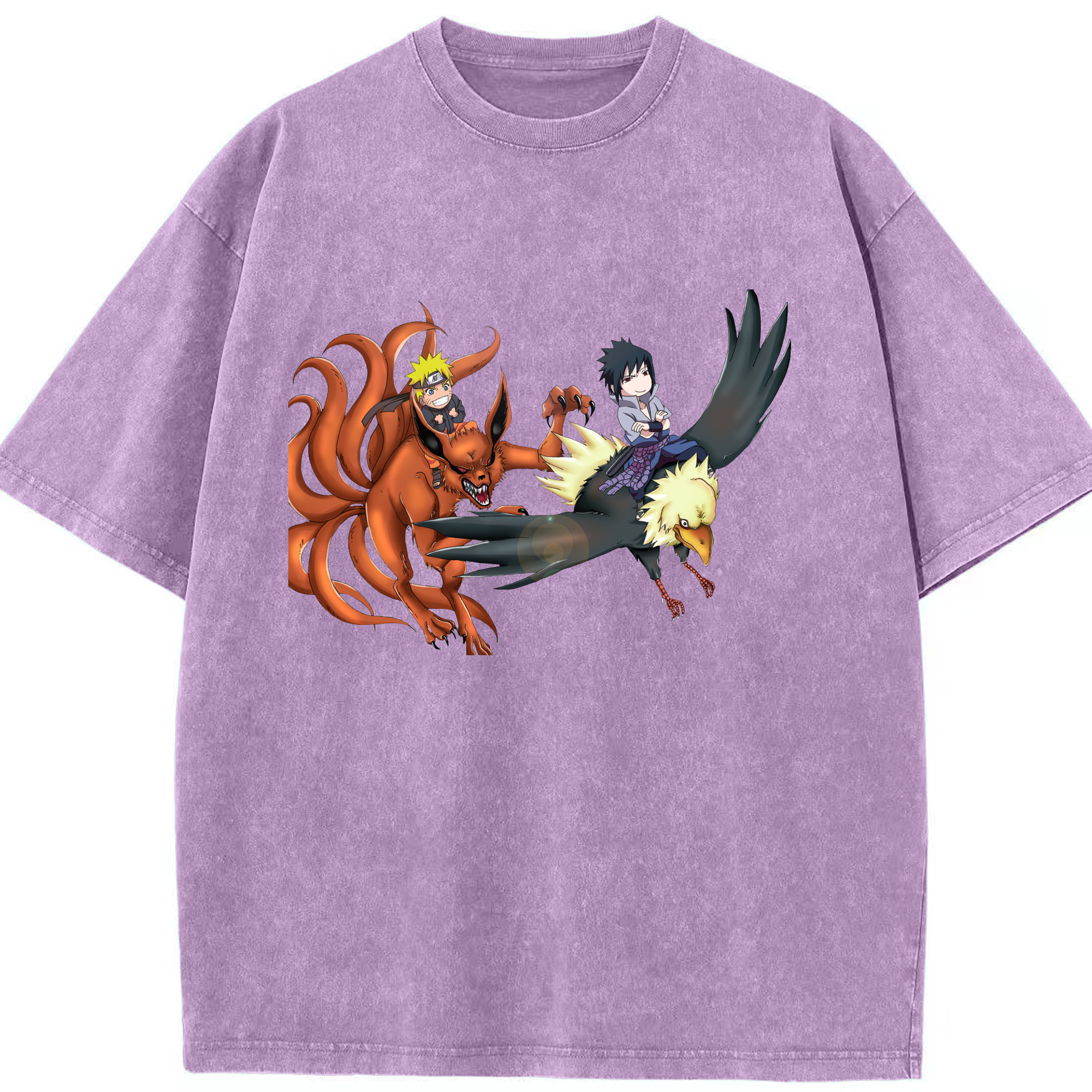 （画像用） NARUTO -ナルト- うずまき ナルト Uzumaki Naruto 綿100% ヴィンテージ風 半袖Tシャツ（フロントプリント）