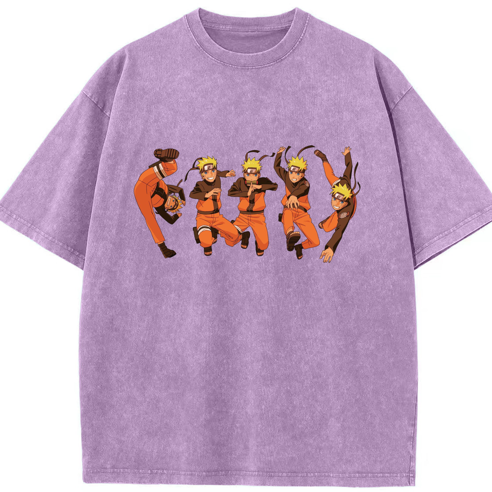 （画像用） NARUTO -ナルト- うずまき ナルト Uzumaki Naruto 綿100% ヴィンテージ風 半袖Tシャツ（フロントプリント）