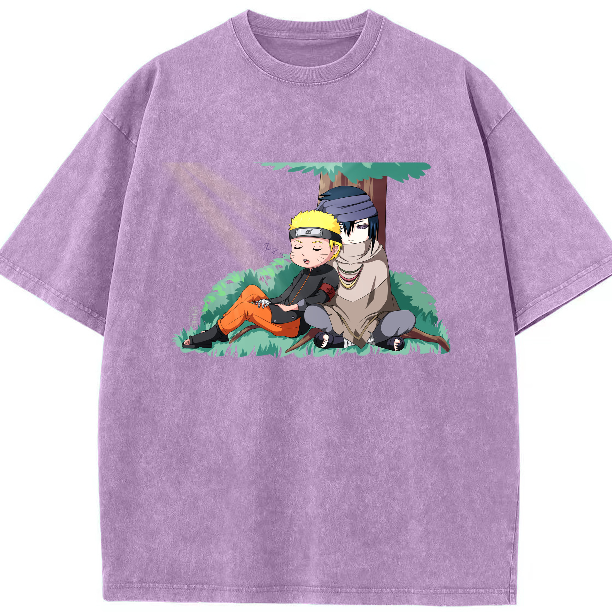 （画像用） NARUTO -ナルト- うずまき ナルト Uzumaki Naruto 綿100% ヴィンテージ風 半袖Tシャツ（フロントプリント）