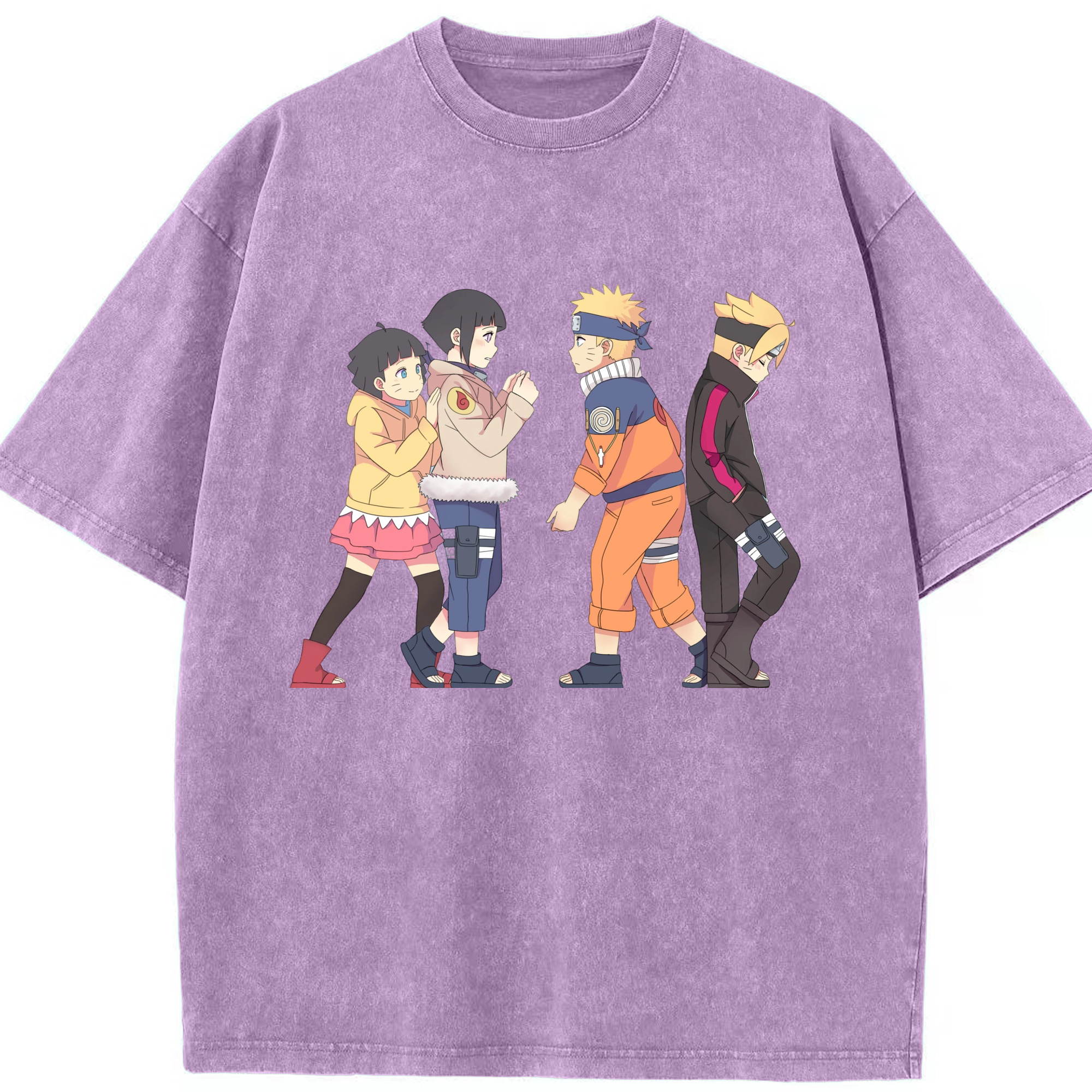 （画像用） NARUTO -ナルト- うずまき ナルト Uzumaki Naruto 綿100% ヴィンテージ風 半袖Tシャツ（フロントプリント）